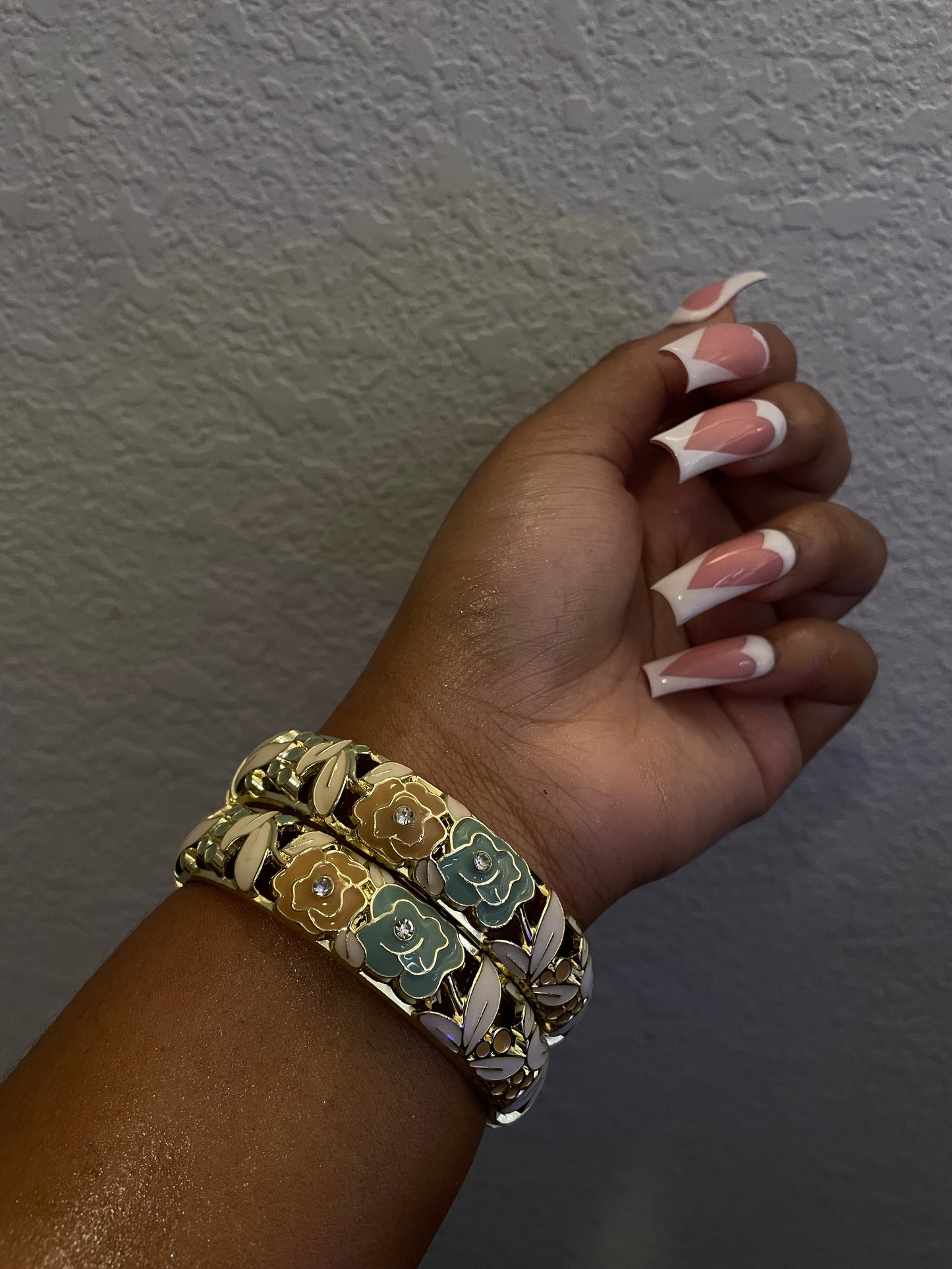 Sage Mustard Floral Bangles