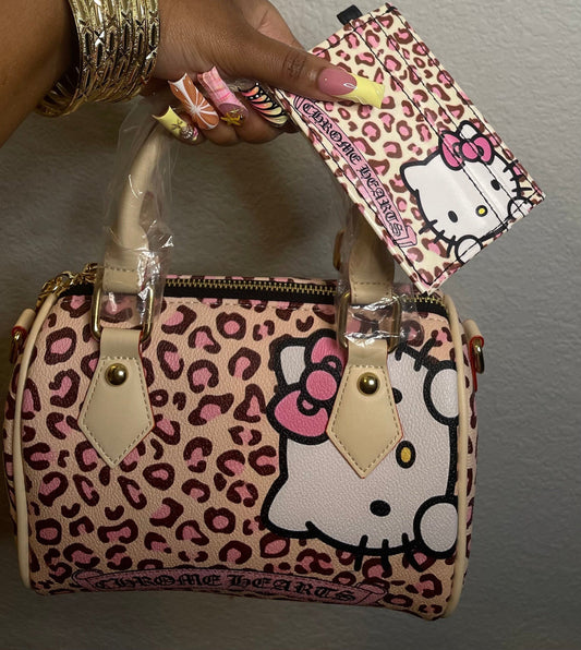 HK Pink Leopard Custom Purse  (PRE ORDER)