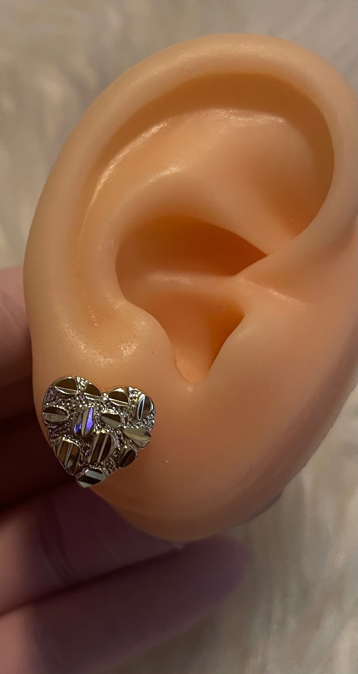 Nugget Heart Earrings