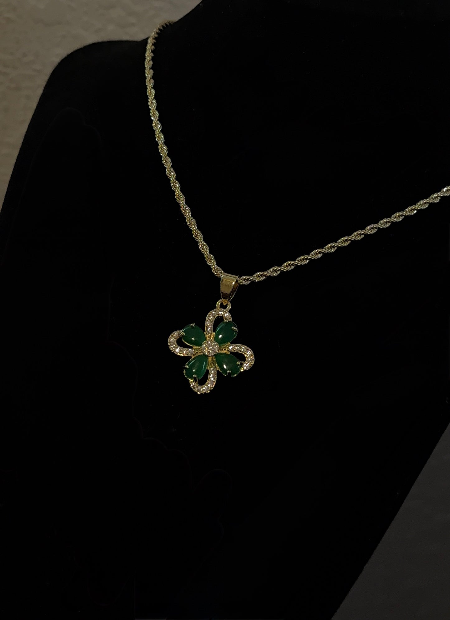 Jade Lucky Clover Necklace