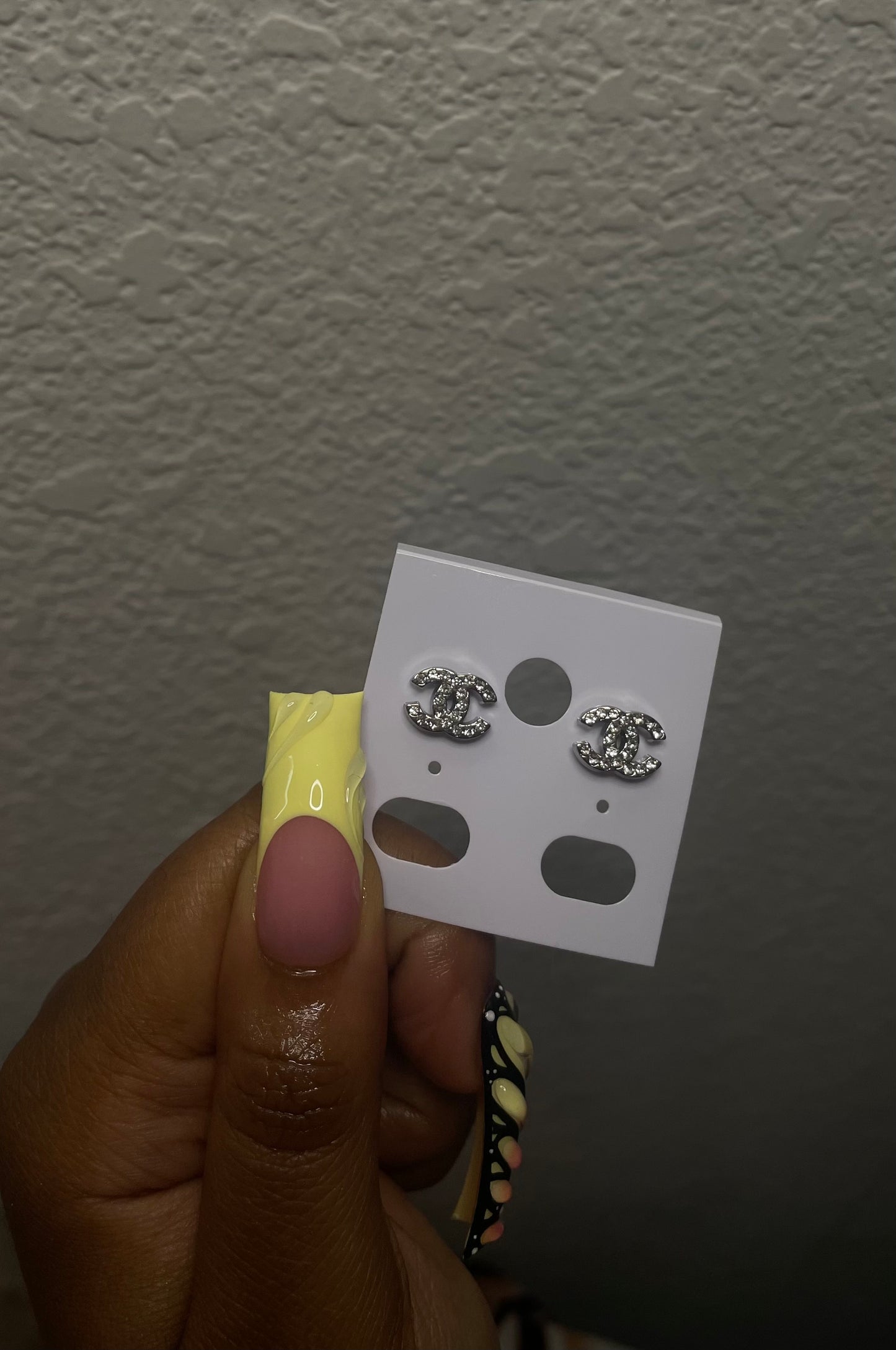 Mini CC Earrings