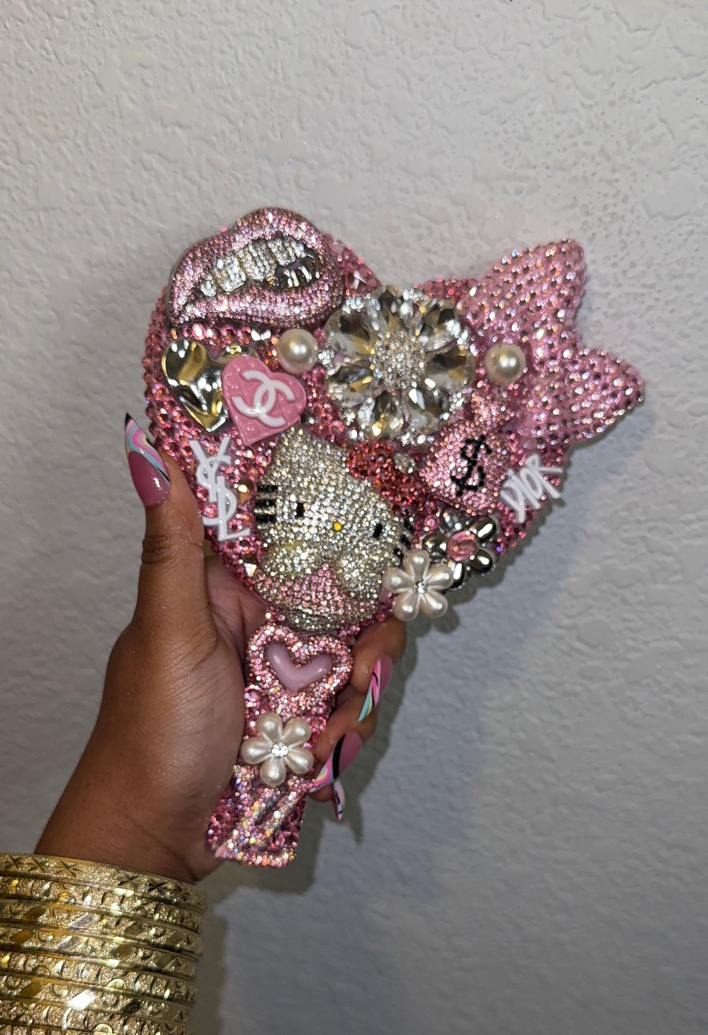 Pink Luxury Junk Mirror