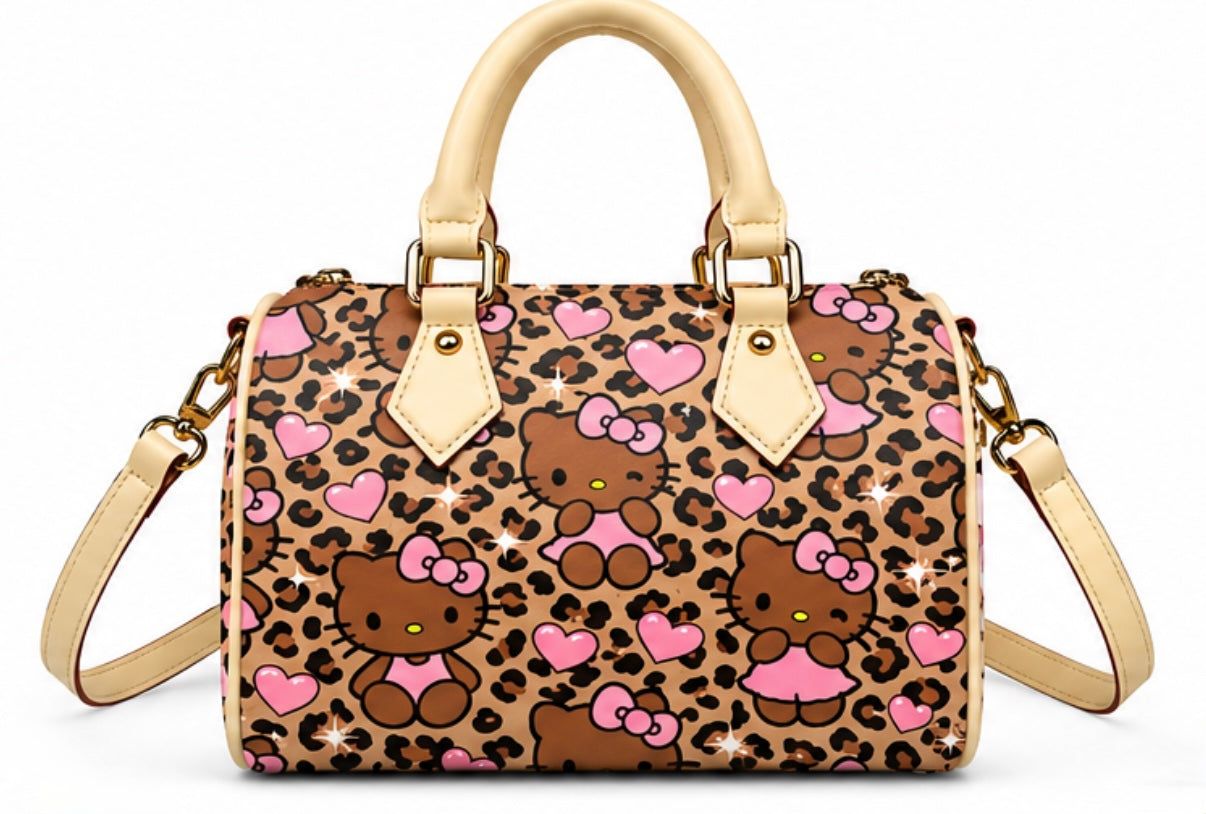 Cheetah Print Brown HK Custom Purse (PRE ORDER)