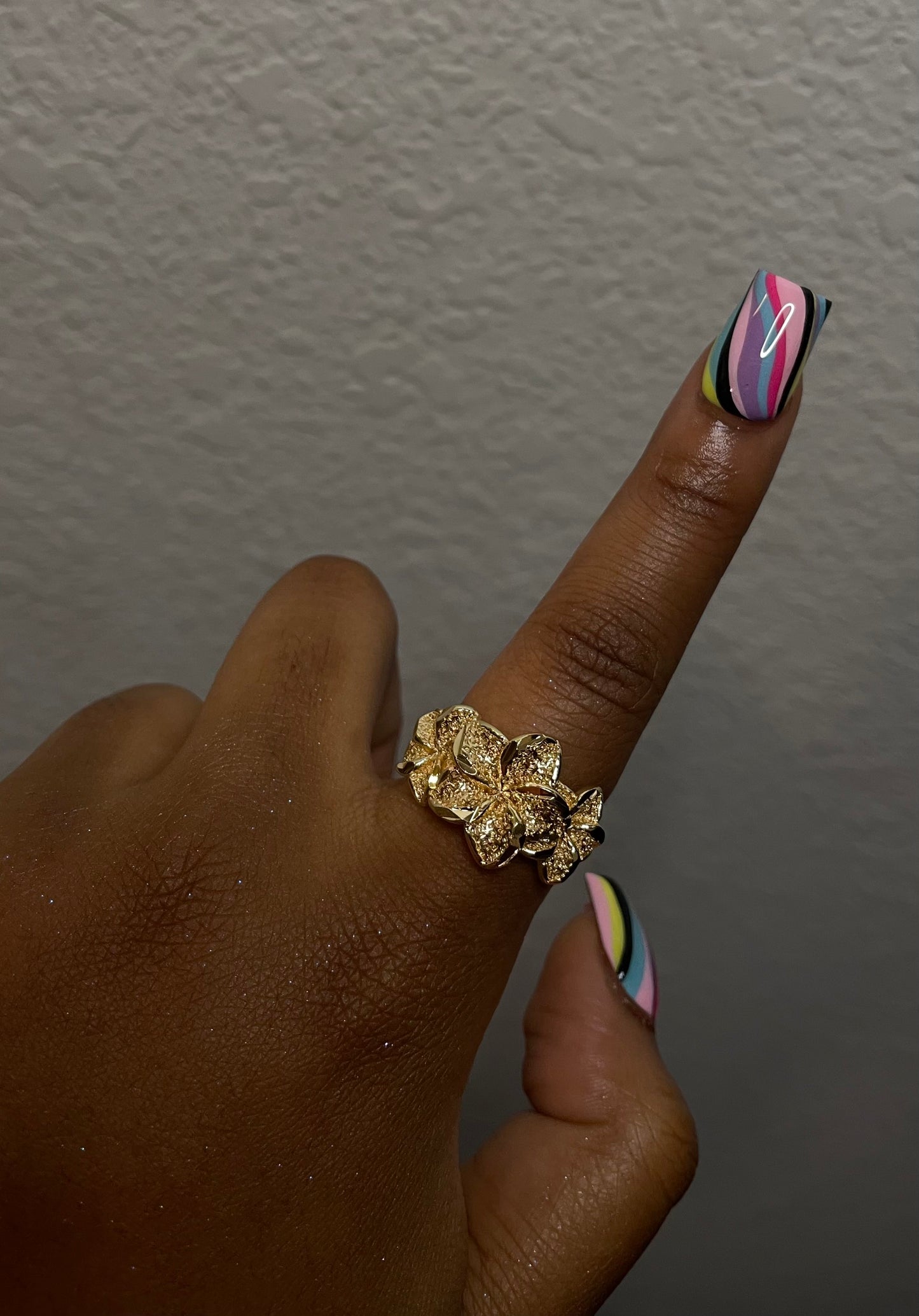 Triple Flower Ring