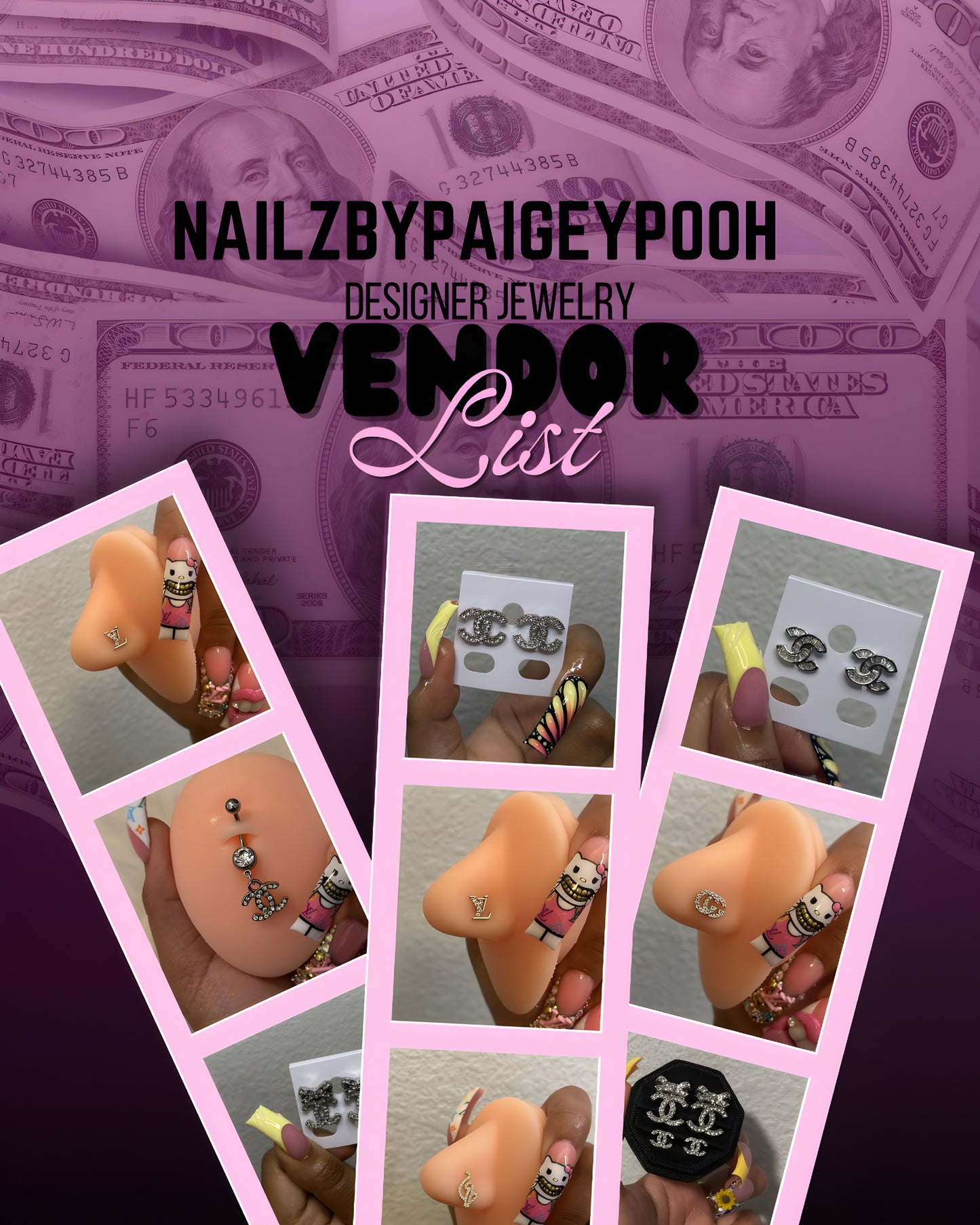 VENDOR LIST for designer jewelry