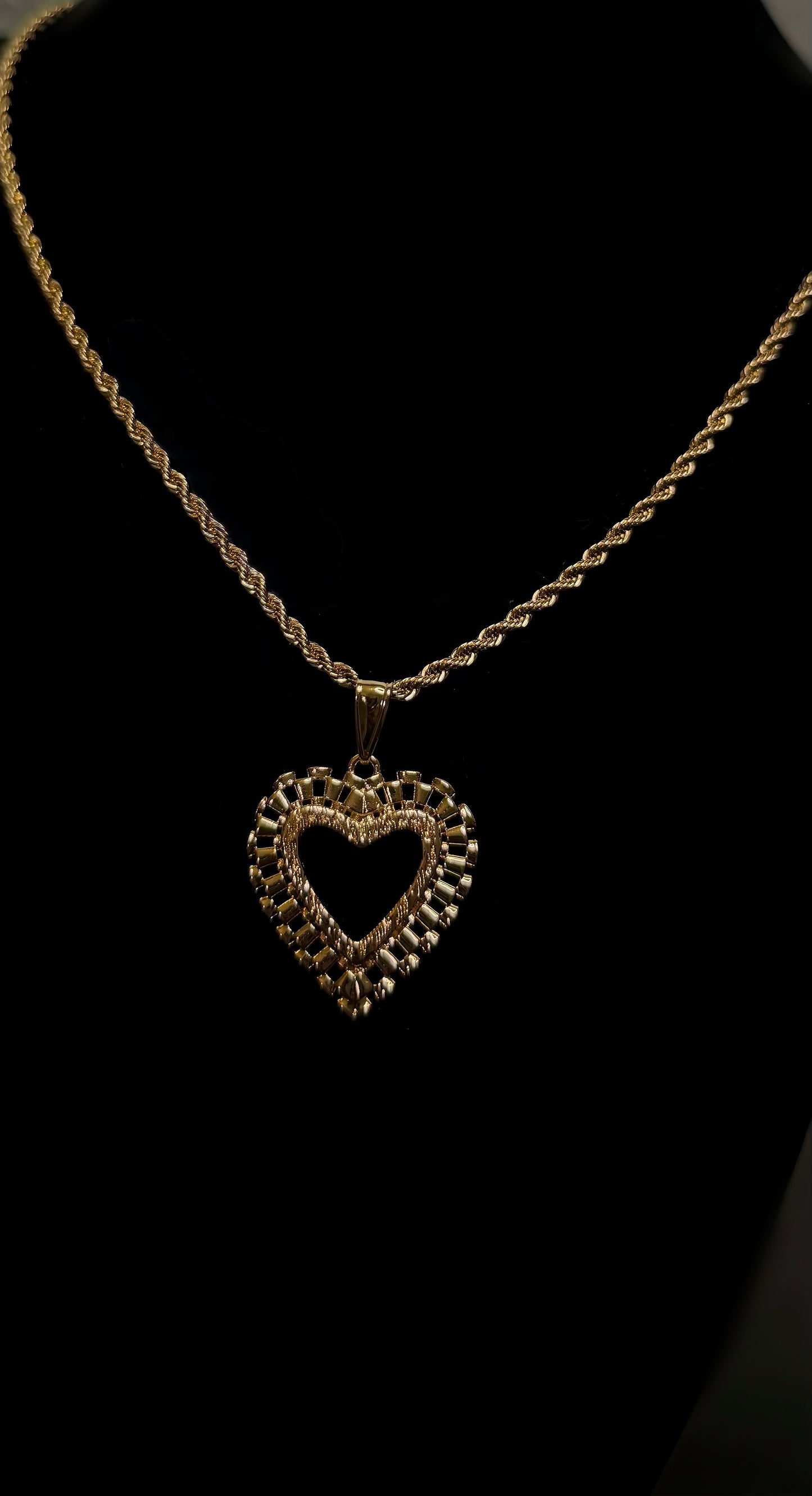 Rollie Diamond Cut Heart Necklace