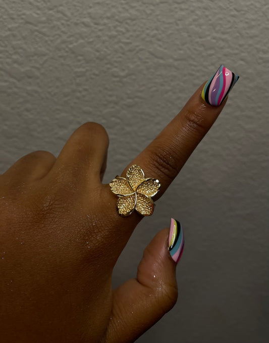 Golden Flower Ring