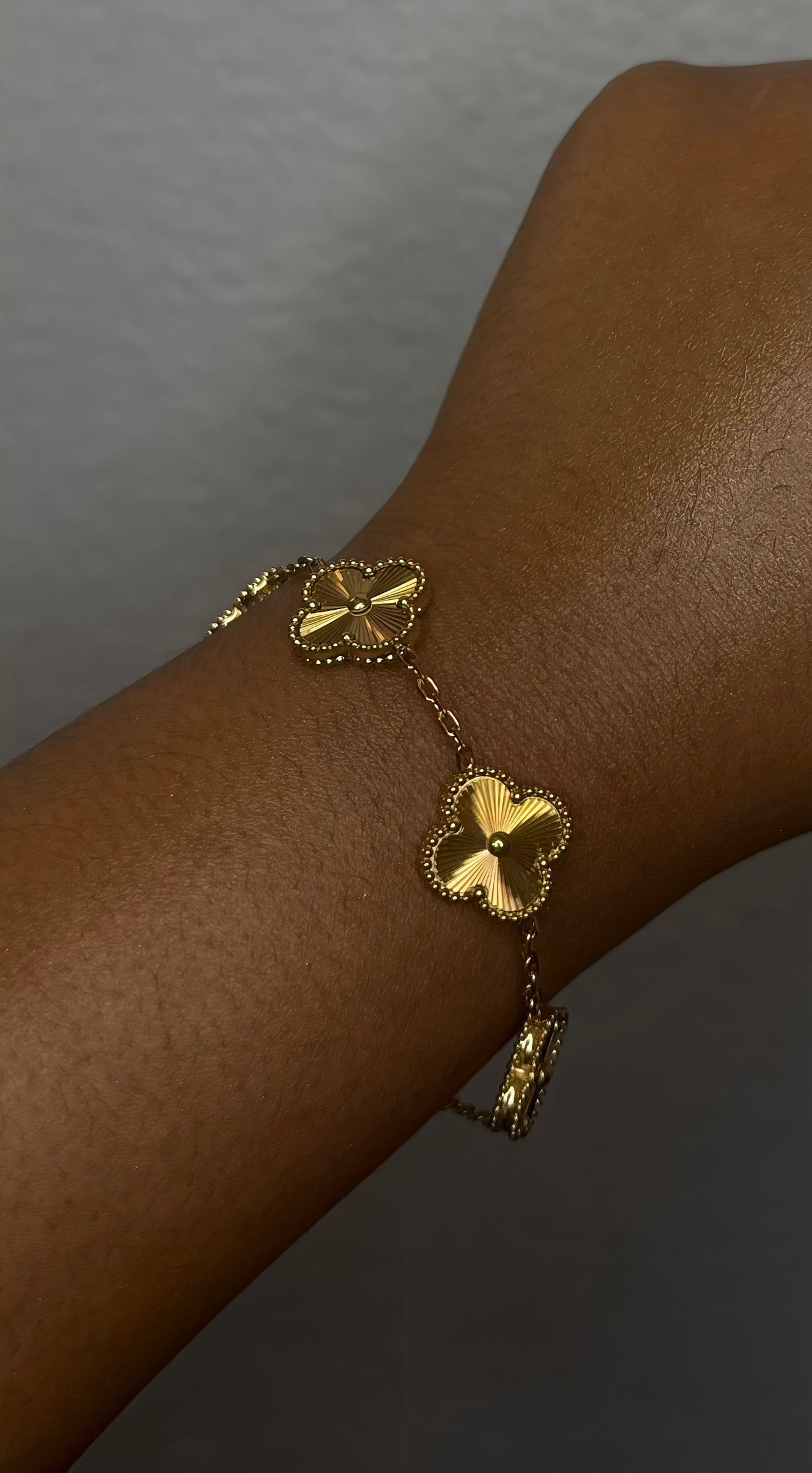 Gold Clover Bracelet