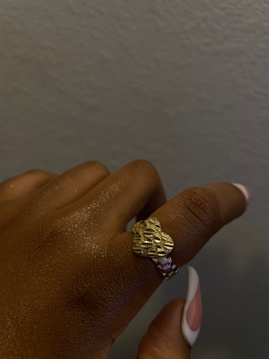 Rollie Nugget Heart Ring