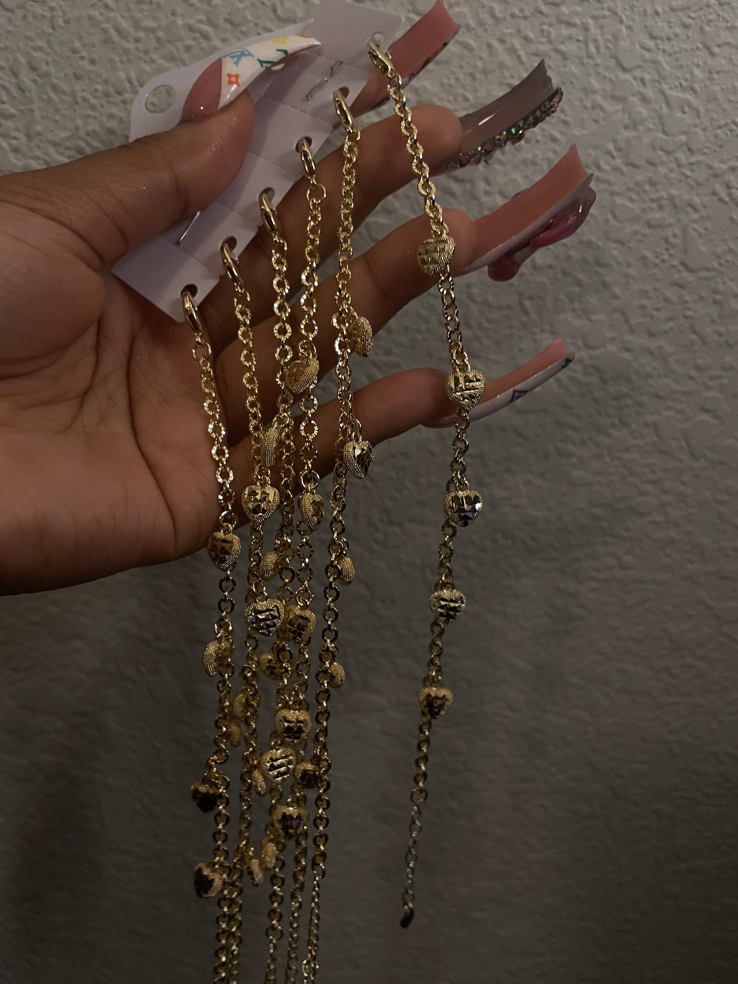 Dangling Heart Bracelet