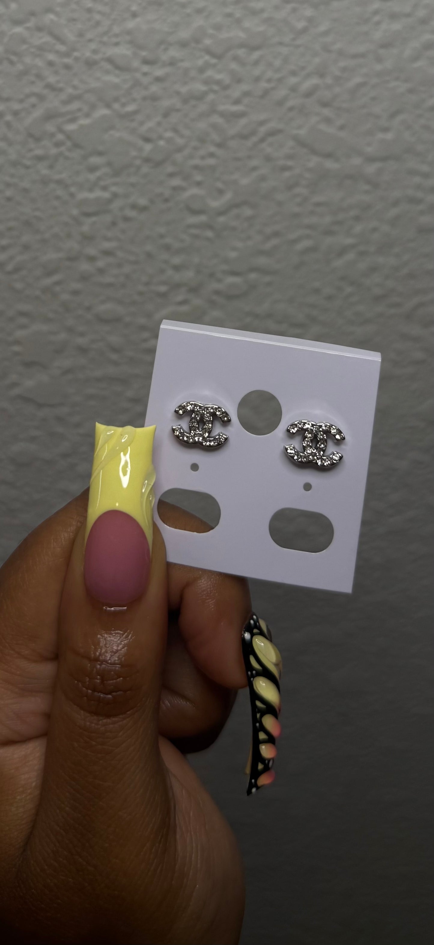 Mini CC Earrings