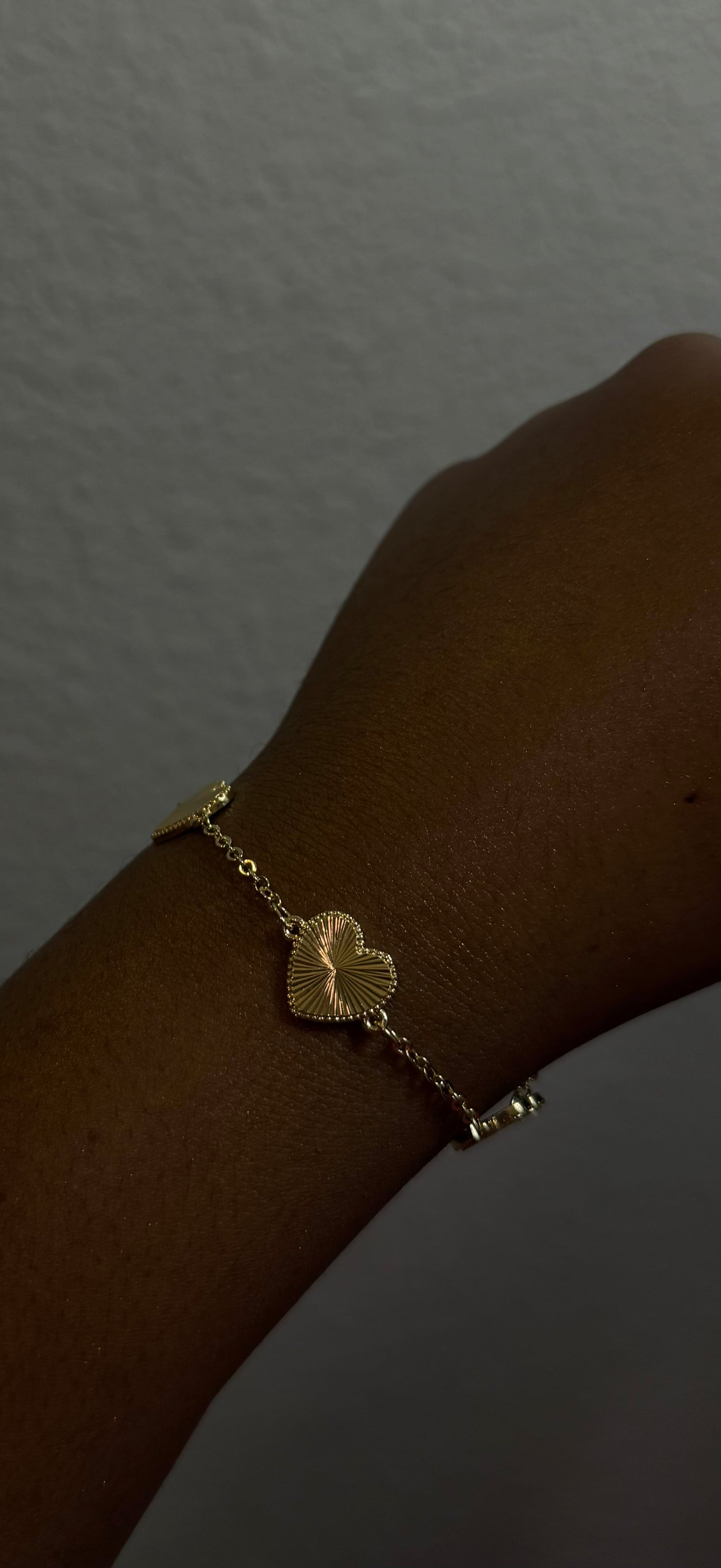 Reflective Heart Bracelet
