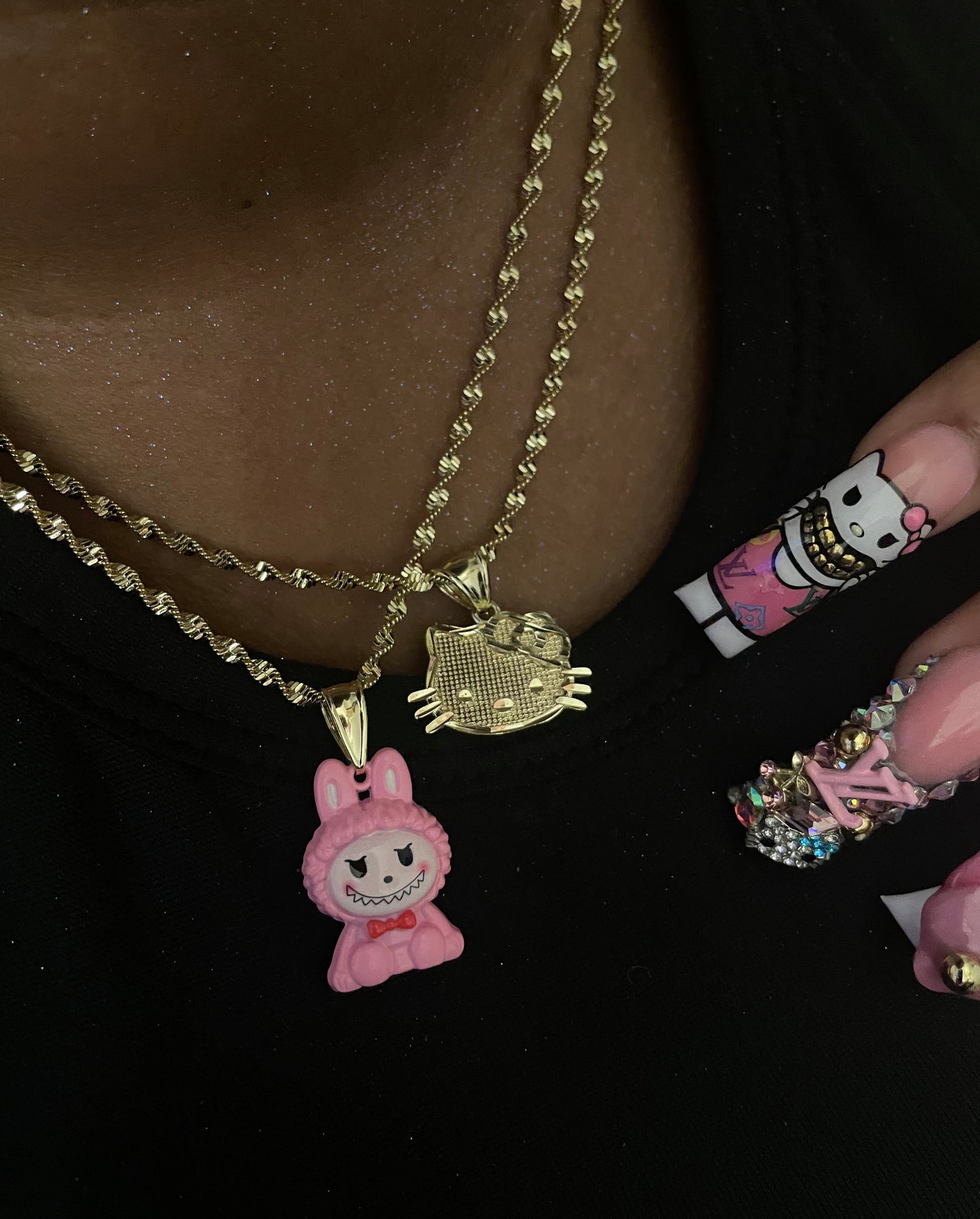 HK Face Necklace ￼