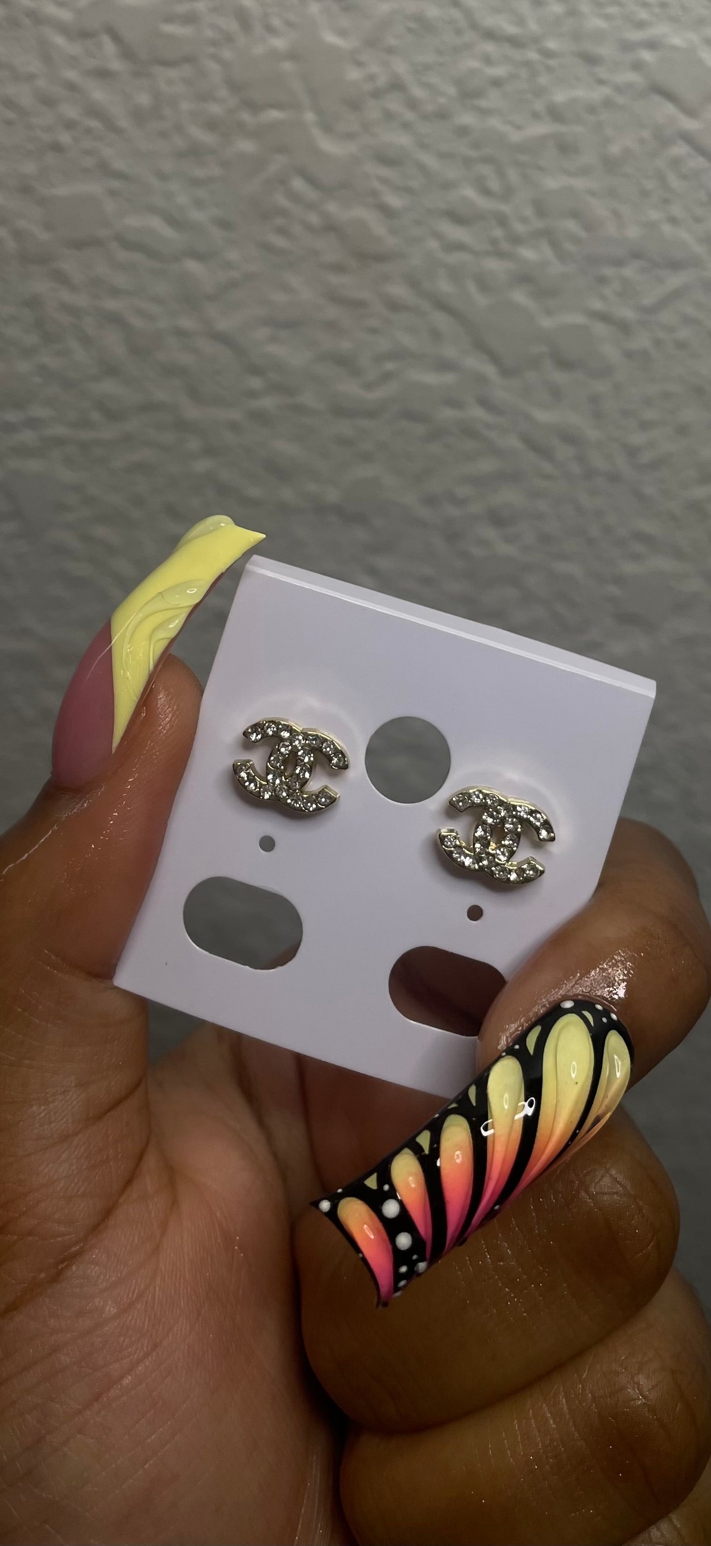 Mini CC Earrings