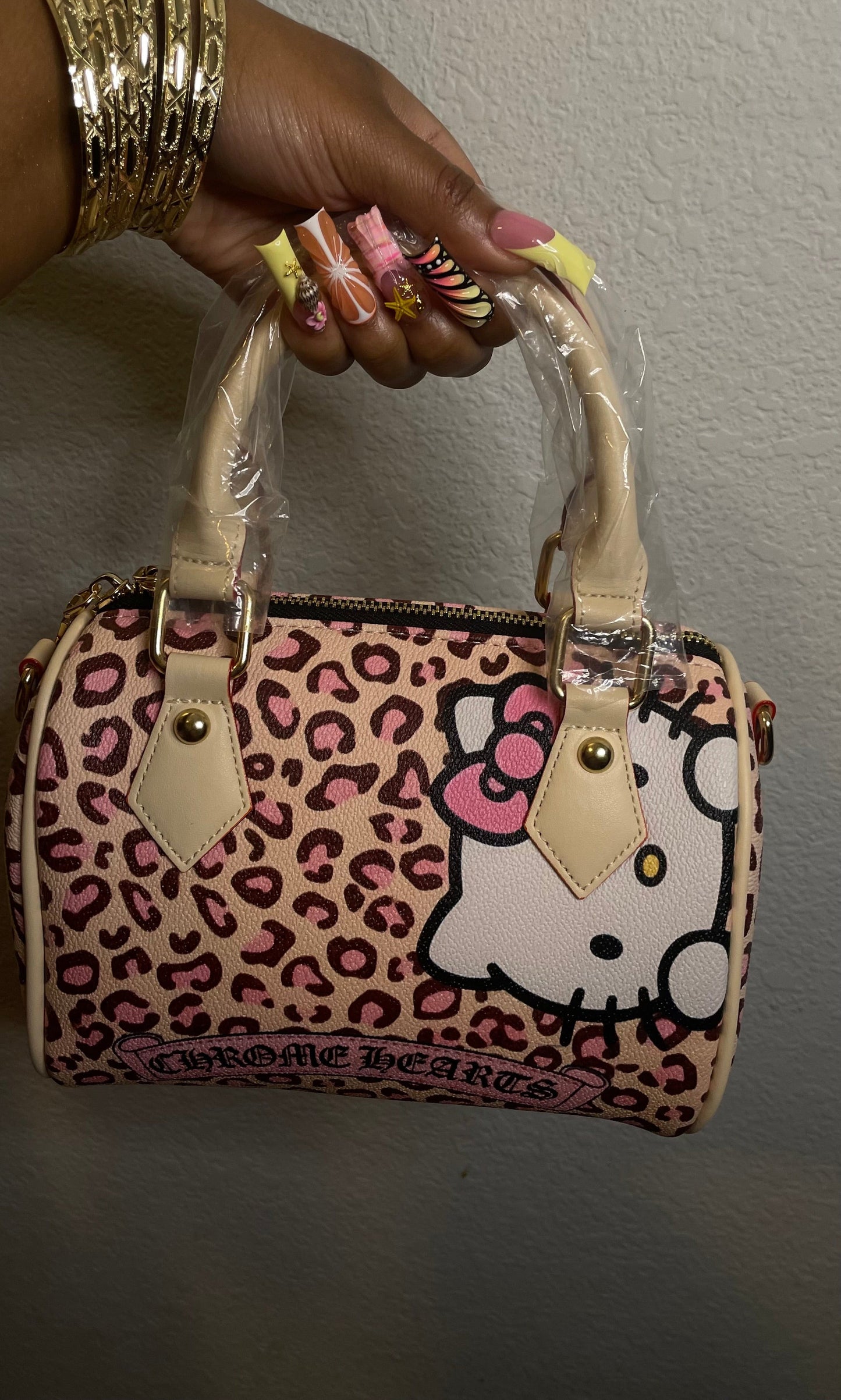 HK Pink Leopard Custom Purse ￼ (PRE ORDER)