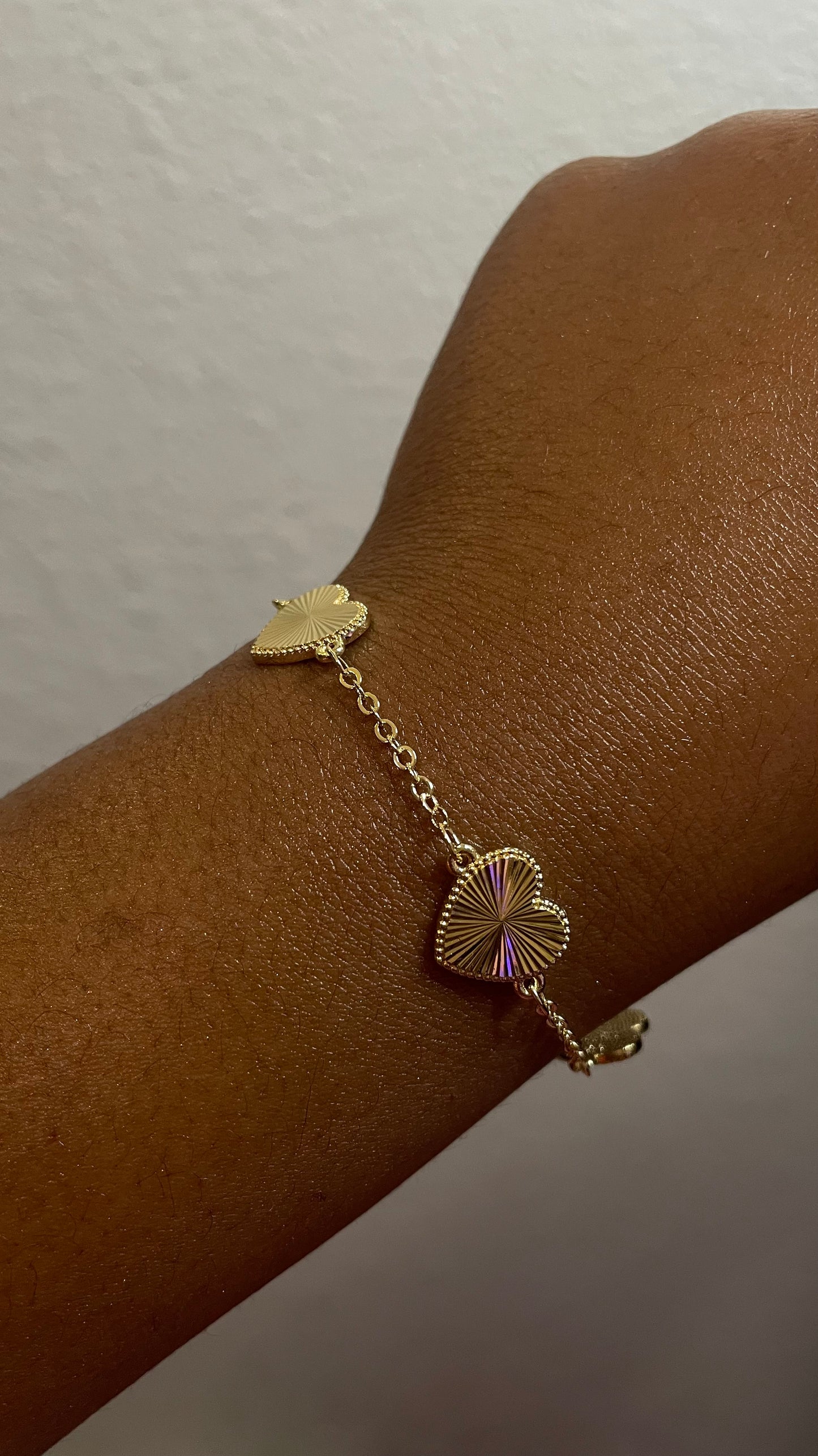 Reflective Heart Bracelet