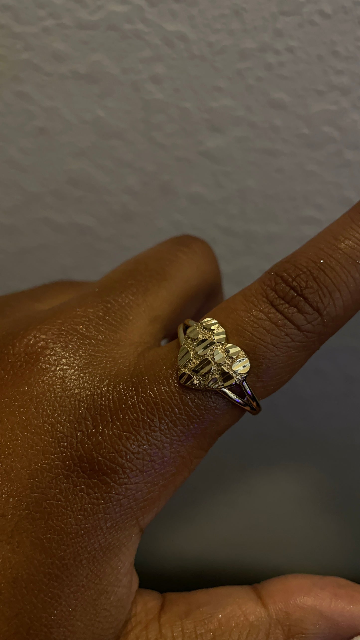 Nugget Heart Ring