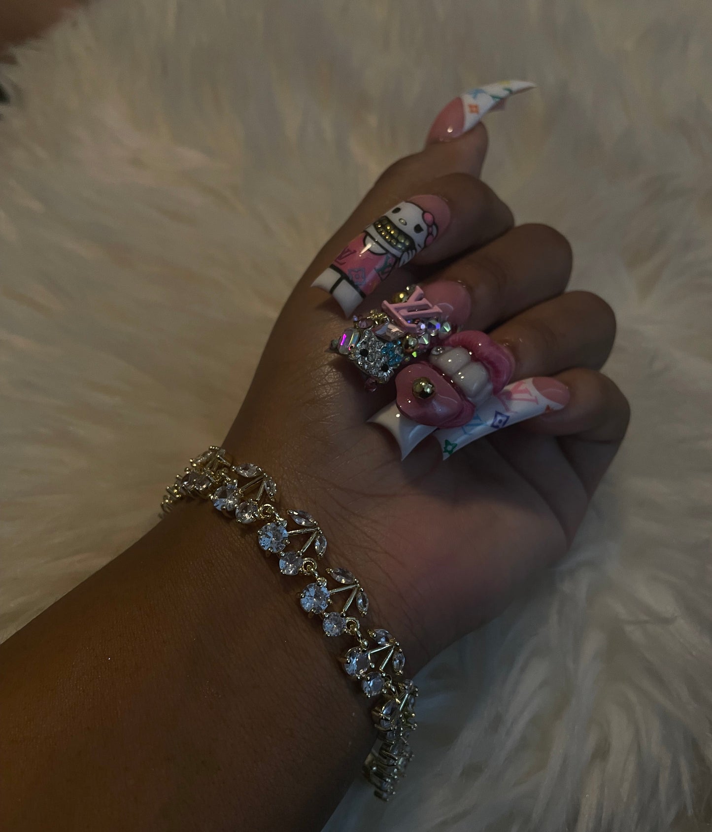 Diamond Cherry Bracelet