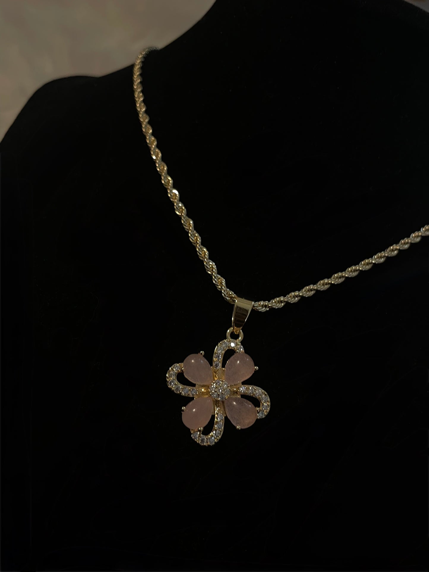Jade Lucky Clover Necklace
