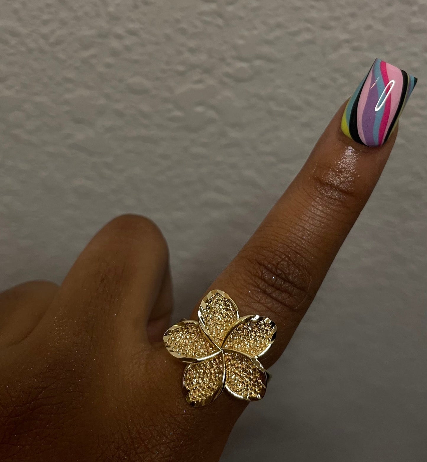 Golden Flower Ring
