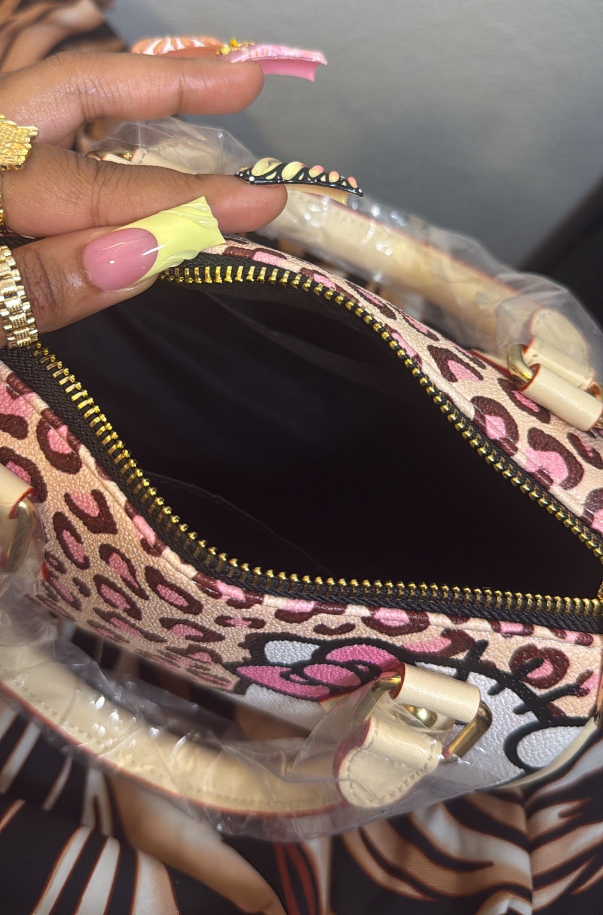 HK Pink Leopard Custom Purse ￼ (PRE ORDER)