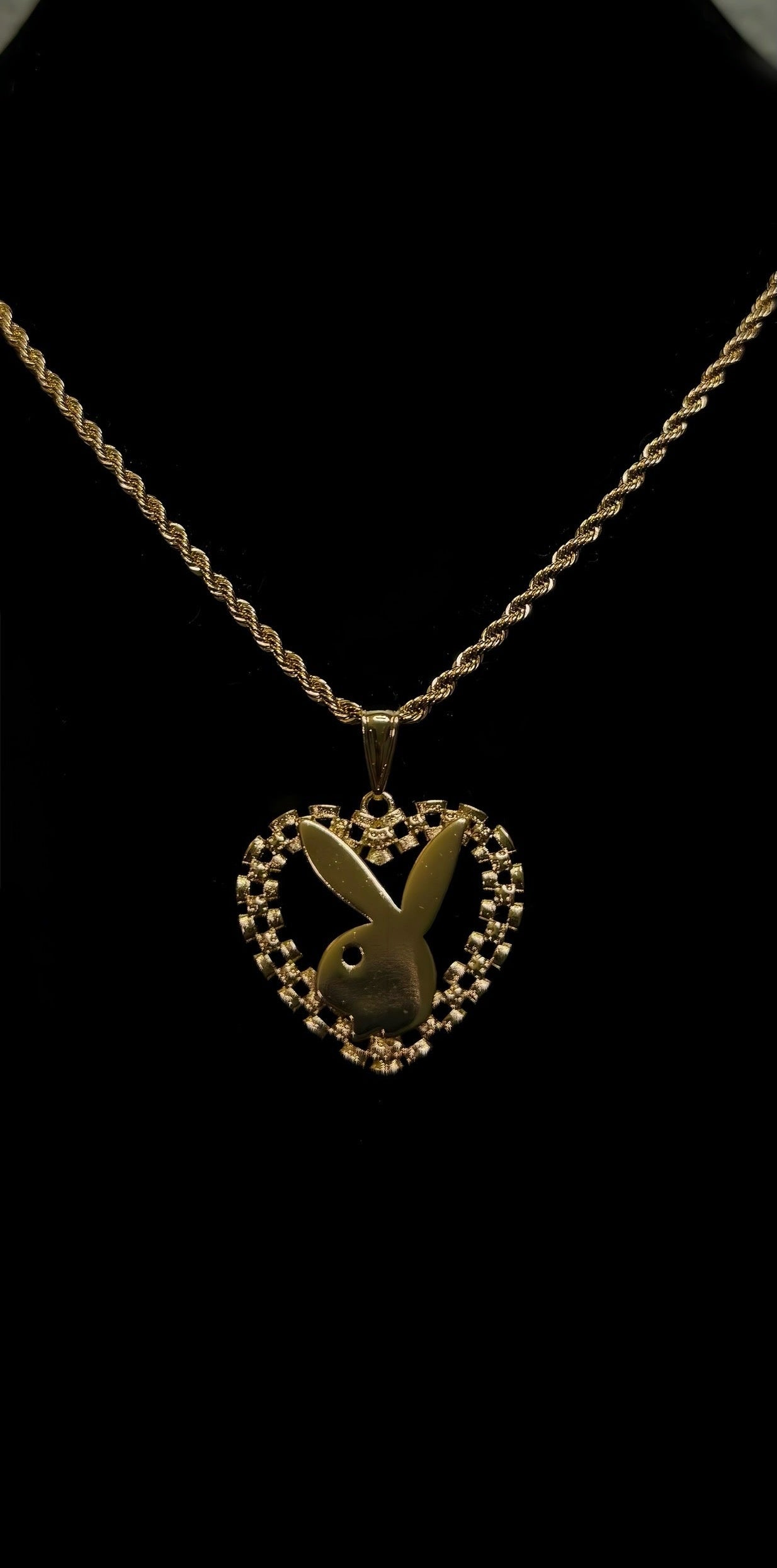 Rollie Heart Bunny Necklace