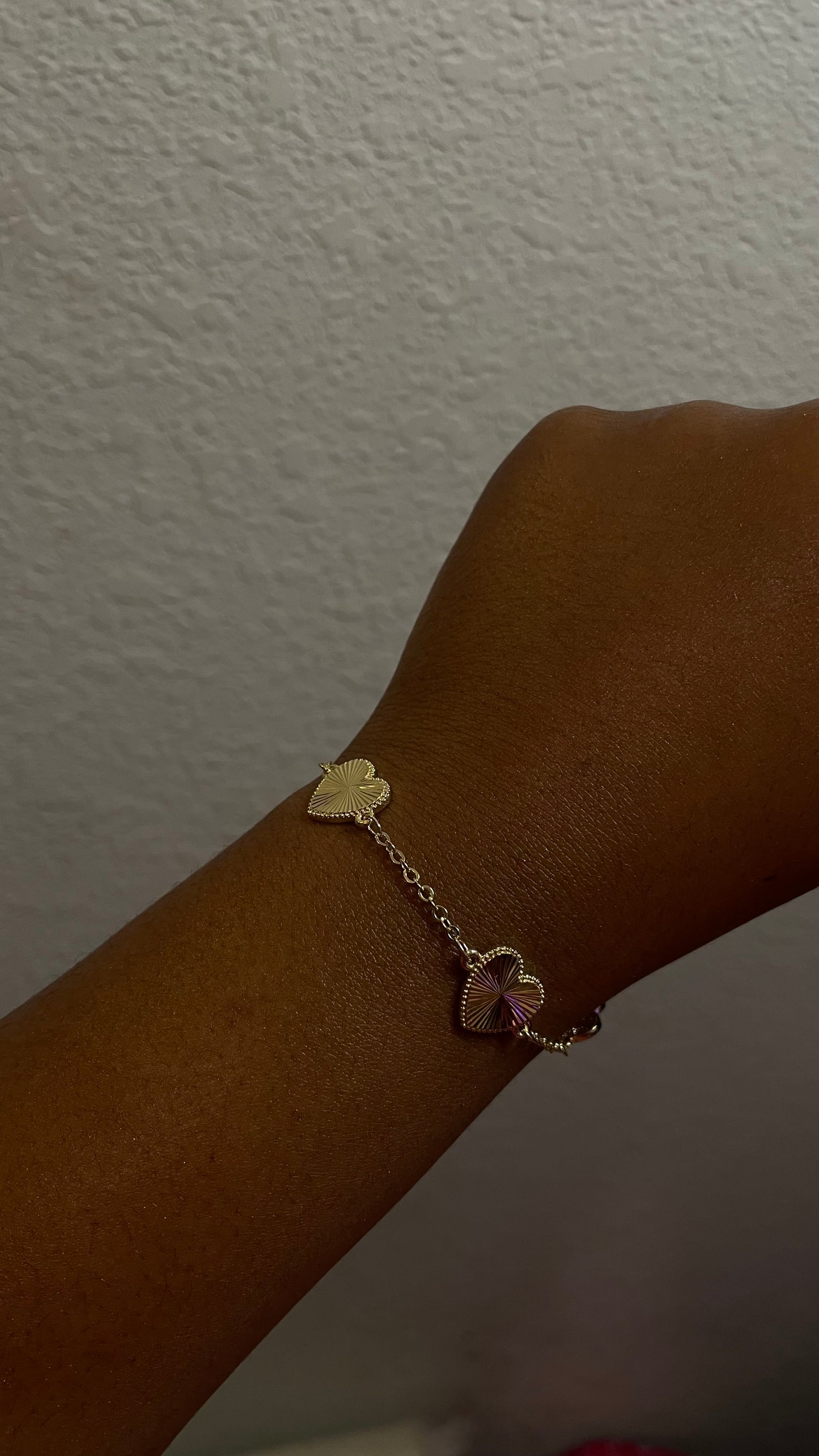 Reflective Heart Bracelet