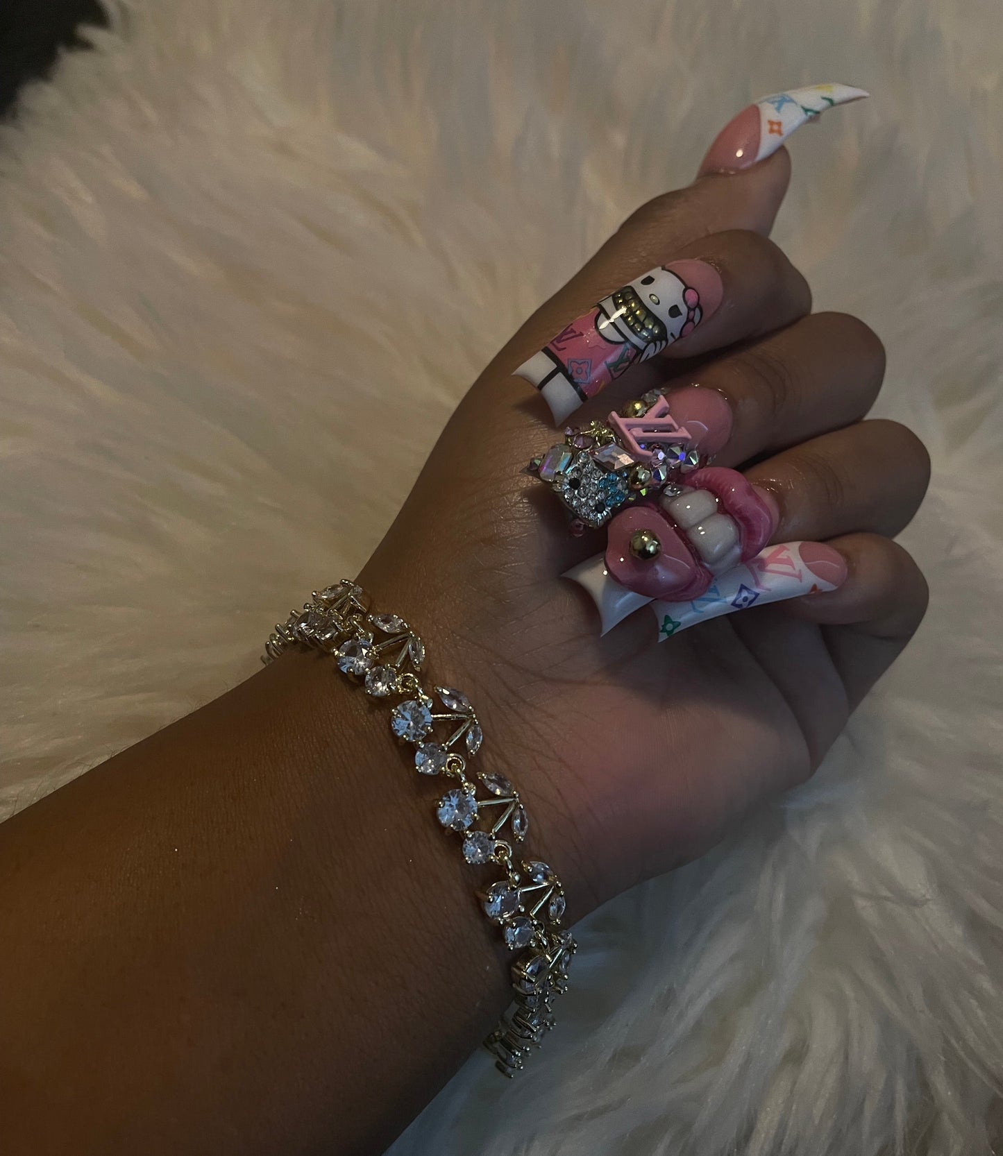 Diamond Cherry Bracelet