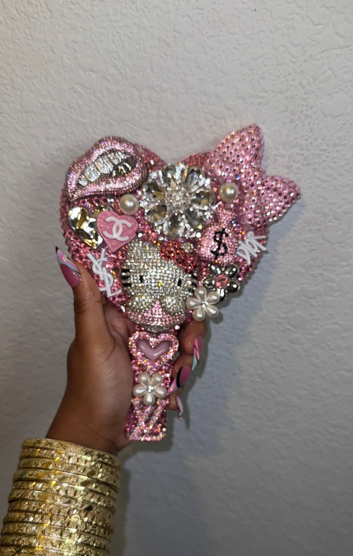 Pink Luxury Junk Mirror