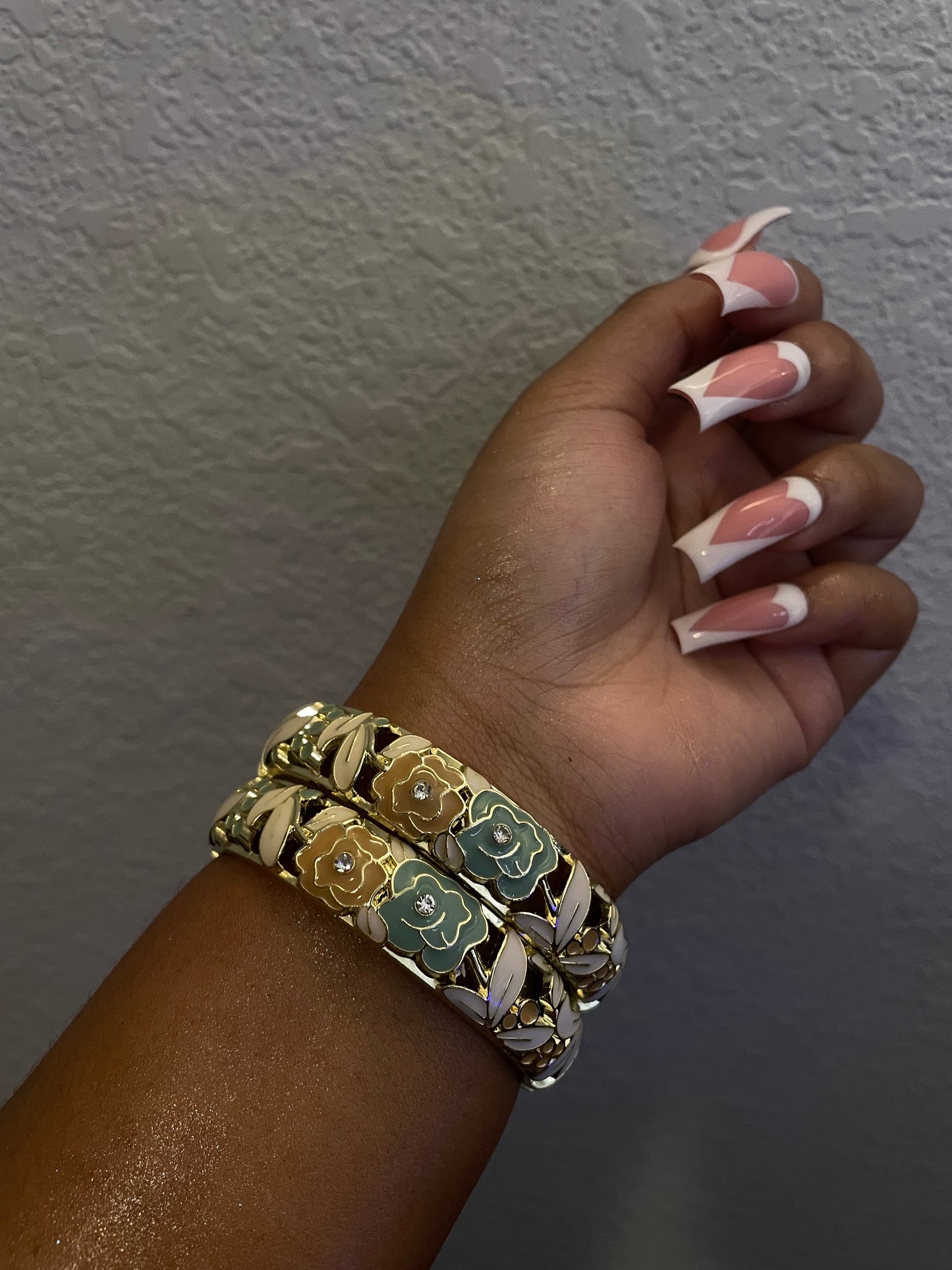 Sage Mustard Floral Bangles