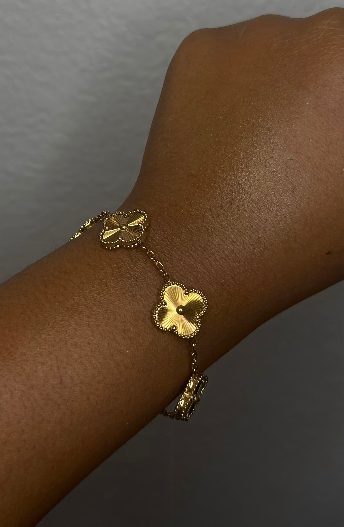 Gold Clover Bracelet