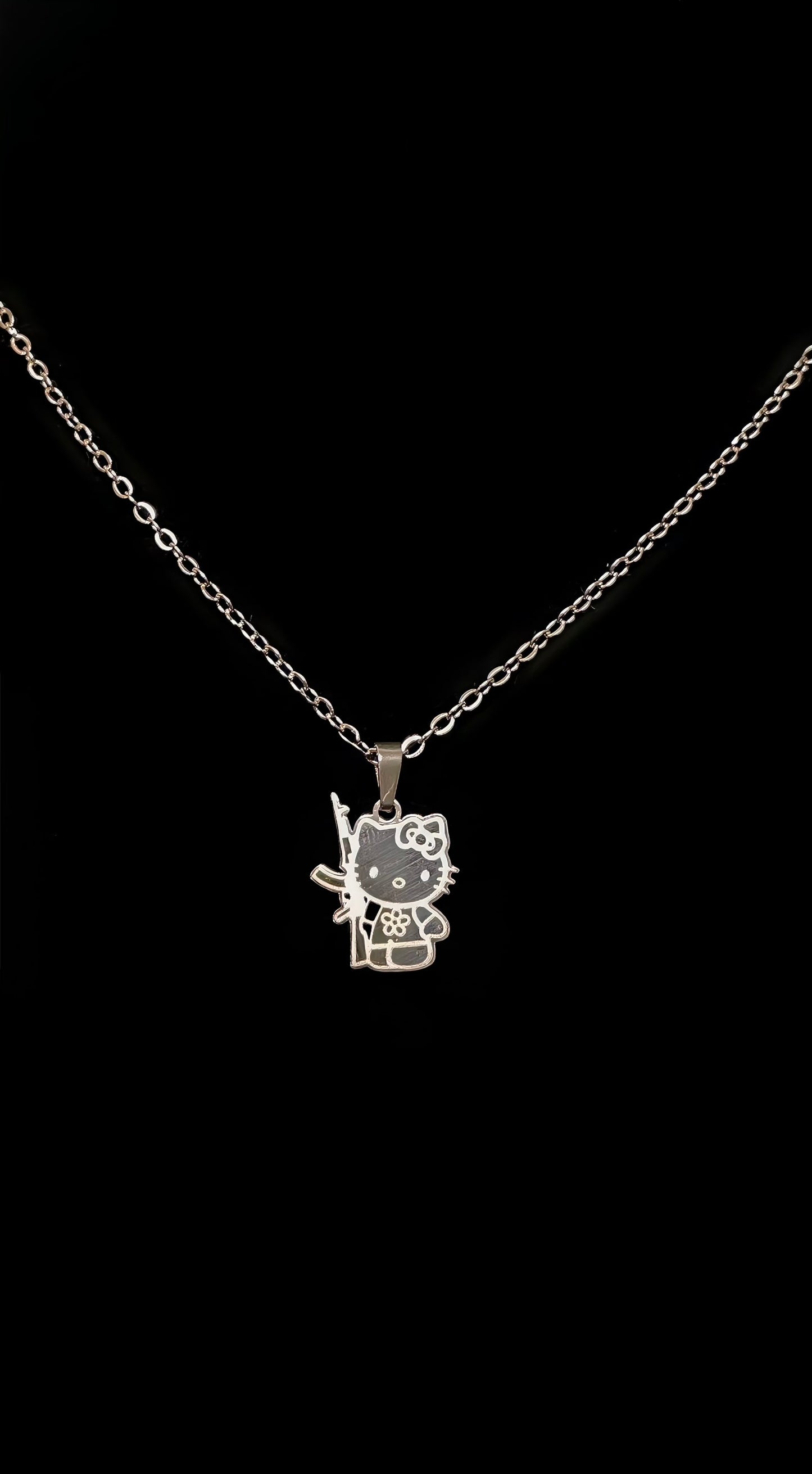 Silver Gangsta HK Necklace