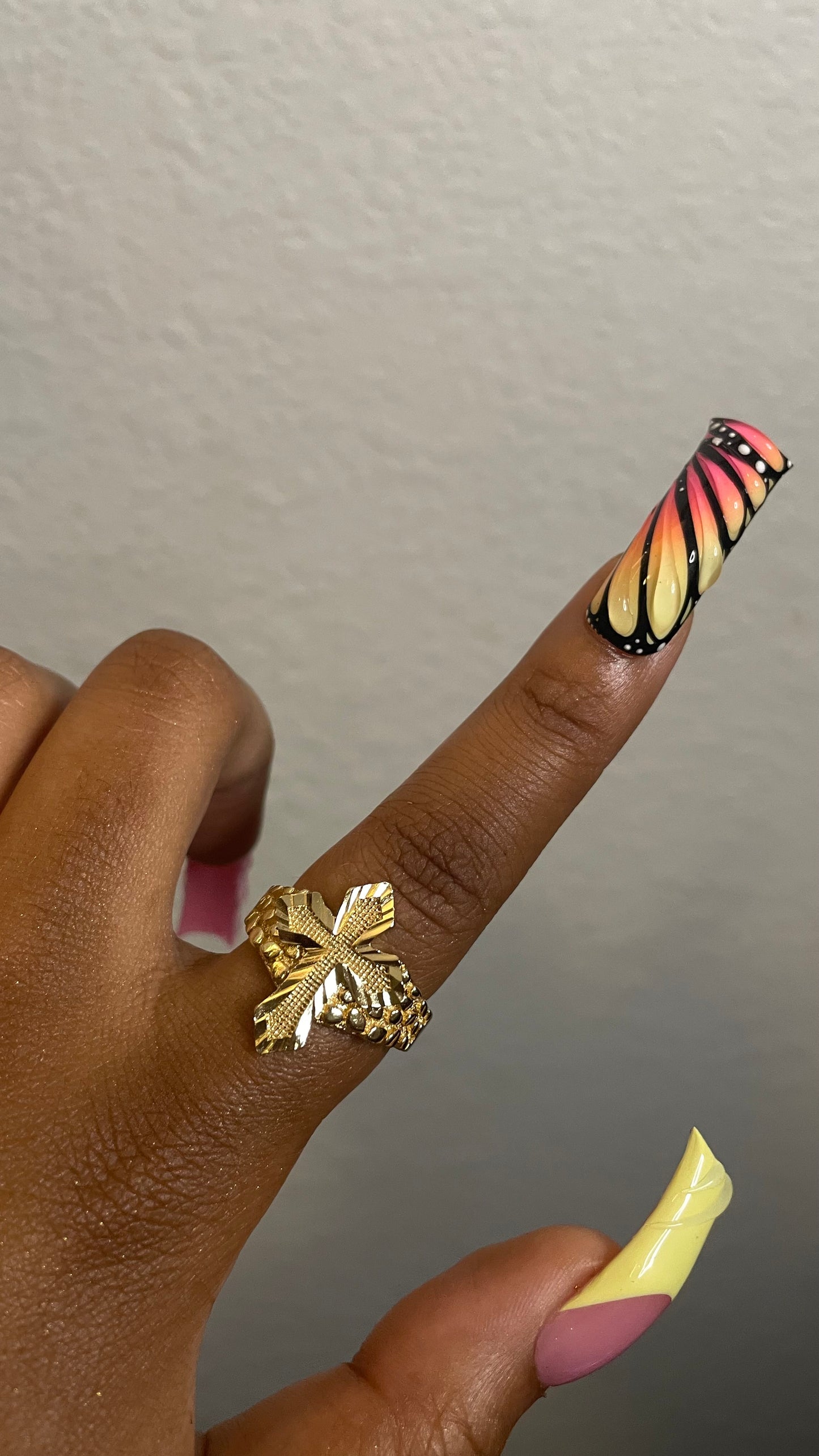 Golden Cross Ring