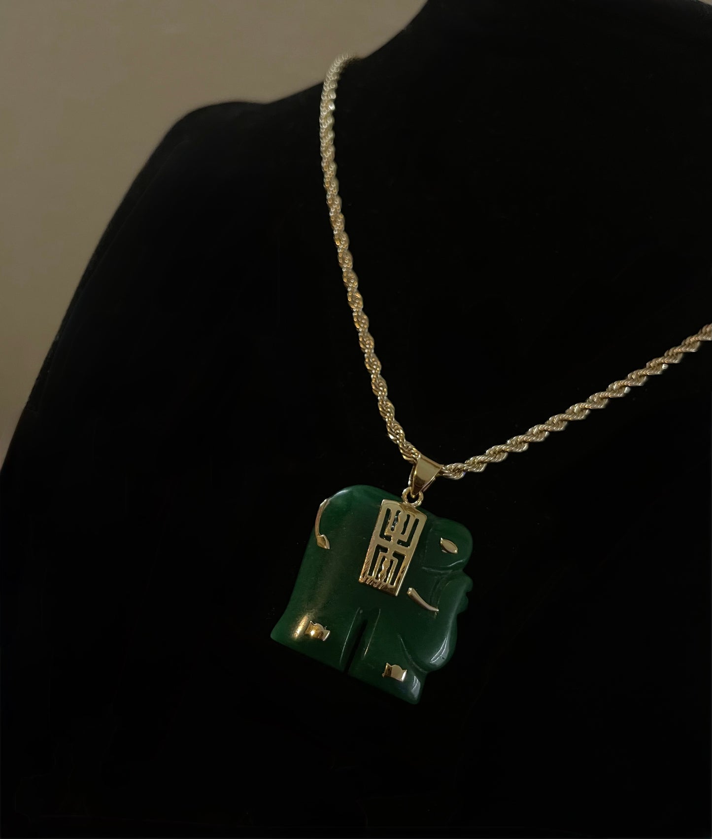 Jade Elephant Necklace