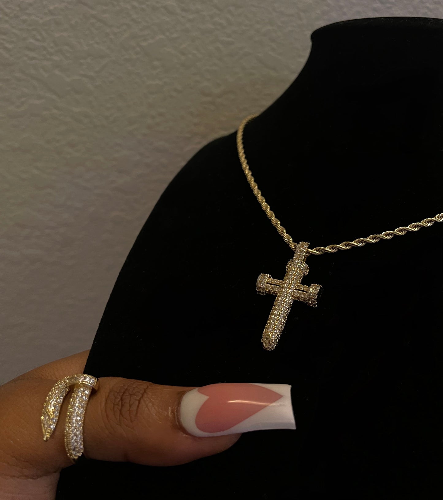 Nail Cross Necklace