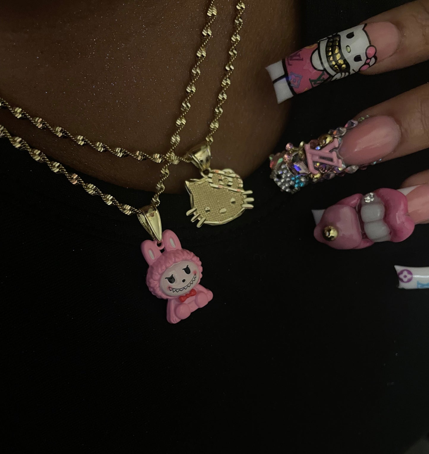HK Face Necklace ￼