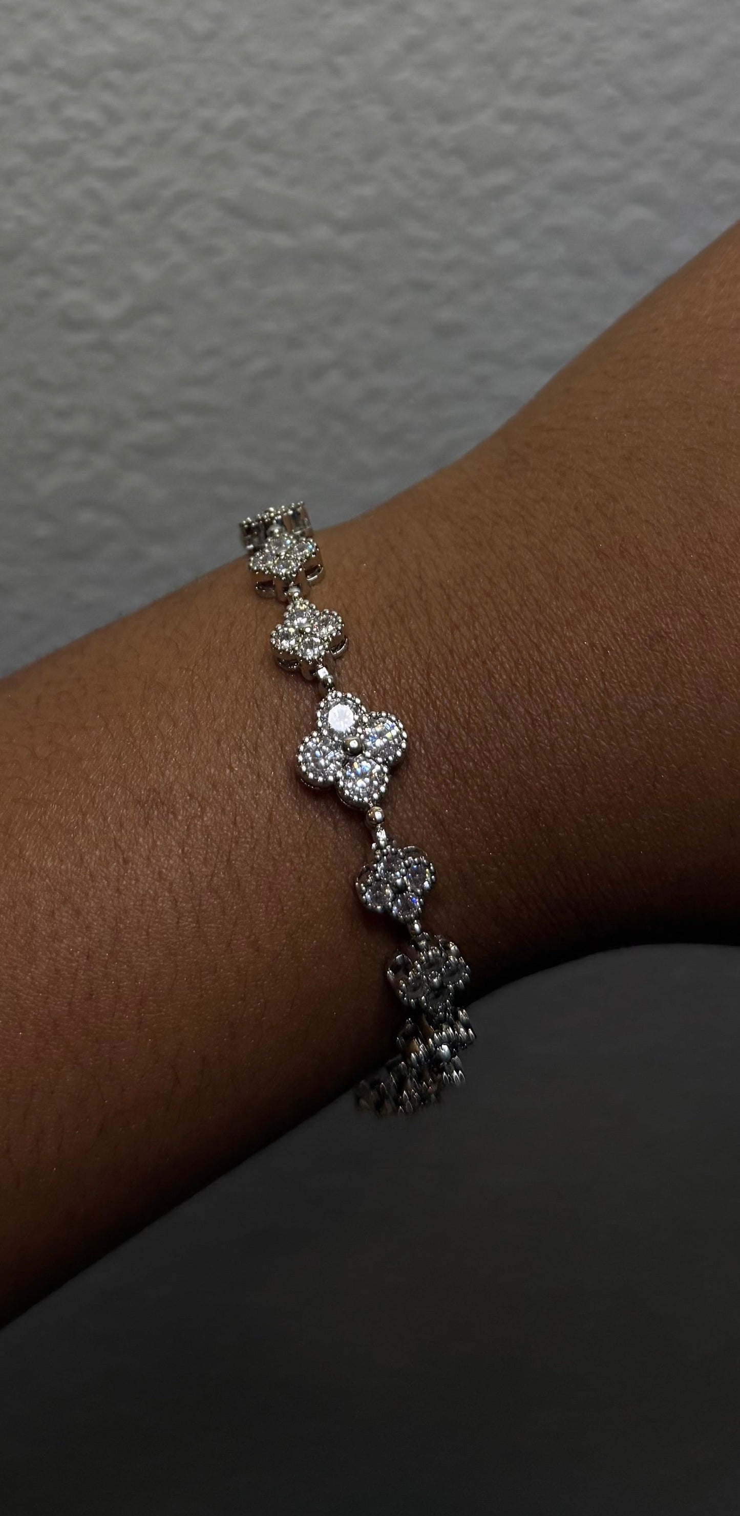 Diamond Clover Bracelet