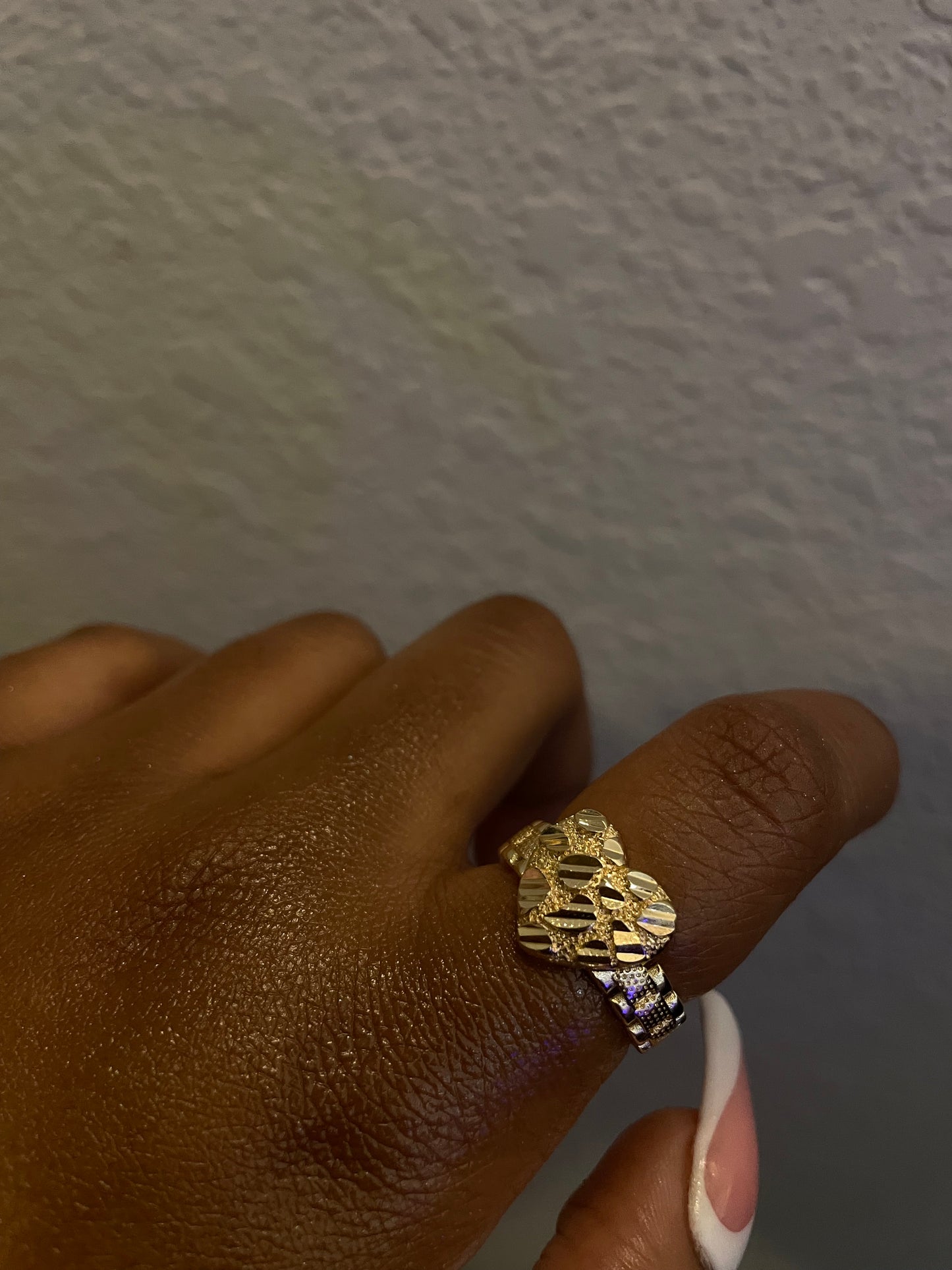 Rollie Nugget Heart Ring