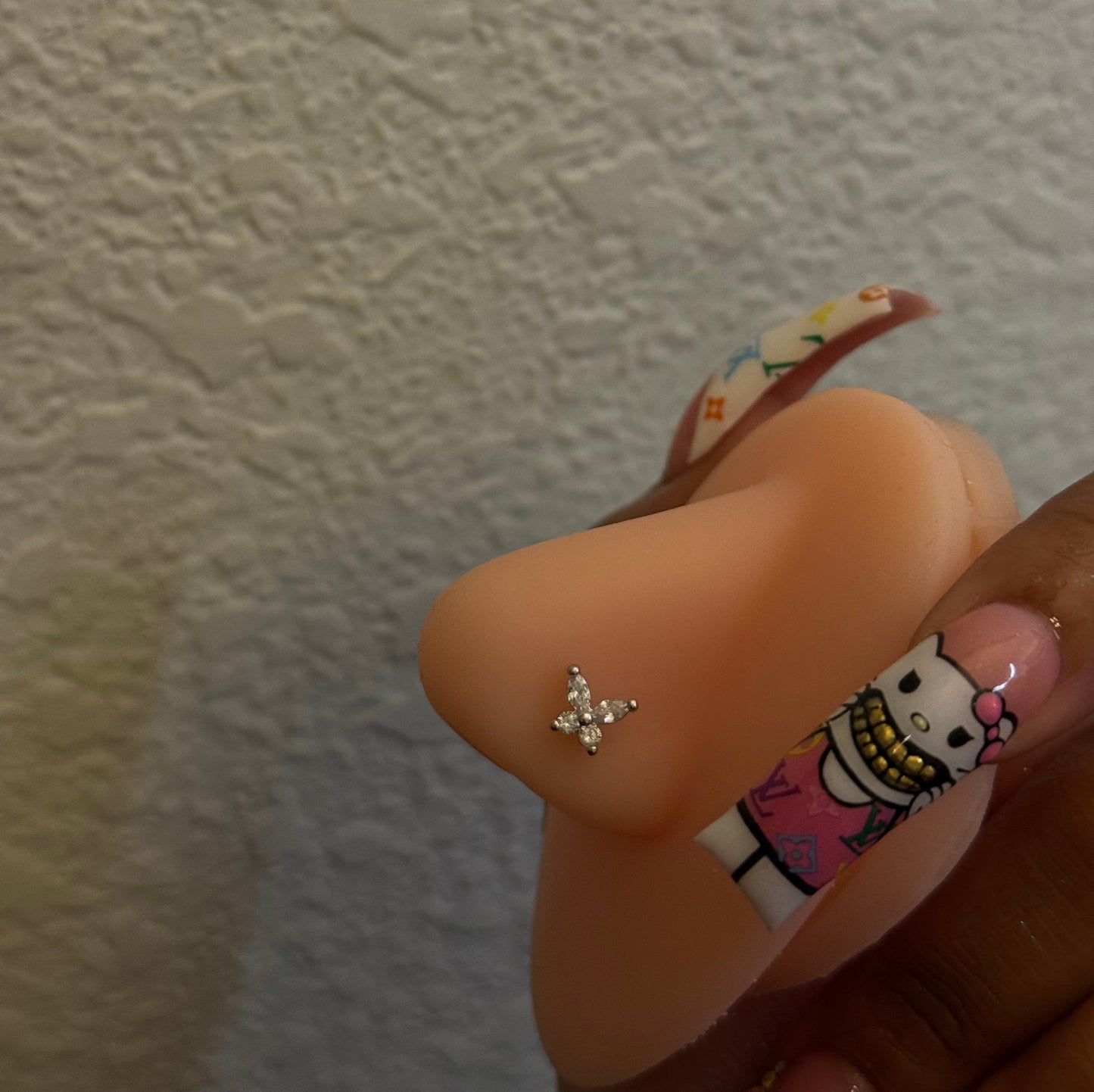 Butterfly Diamond Nose Ring