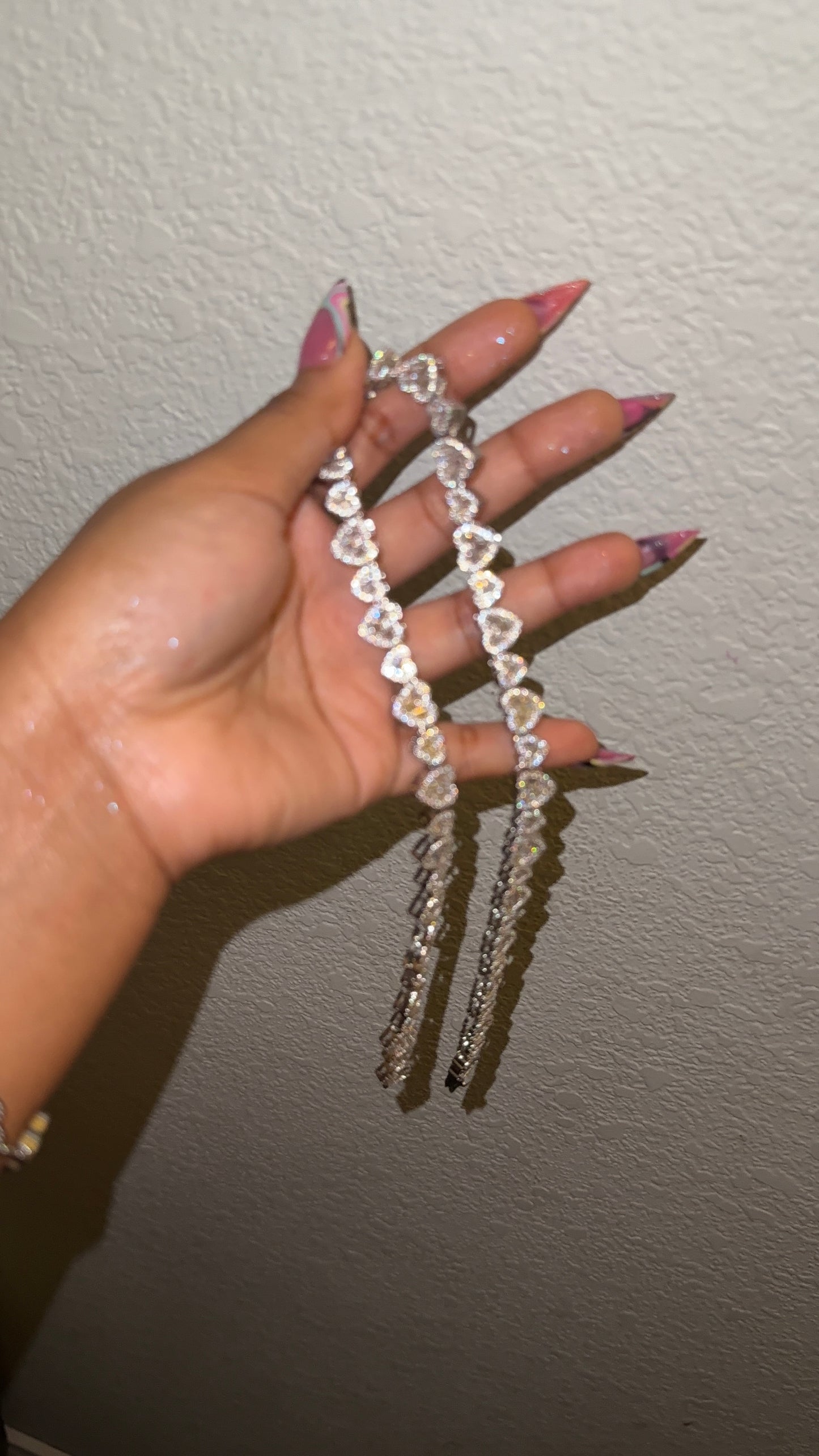 Baguette heart Choker