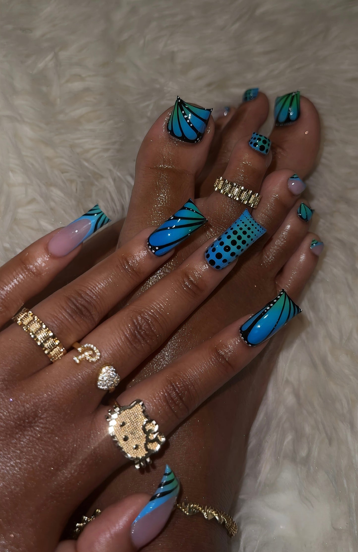 Burning Blue (toes are not included)