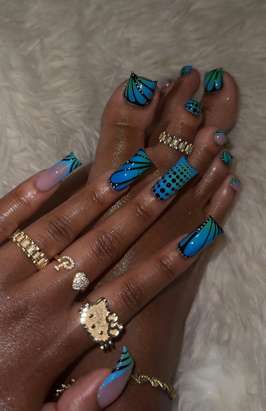Burning Blue (toes are not included)
