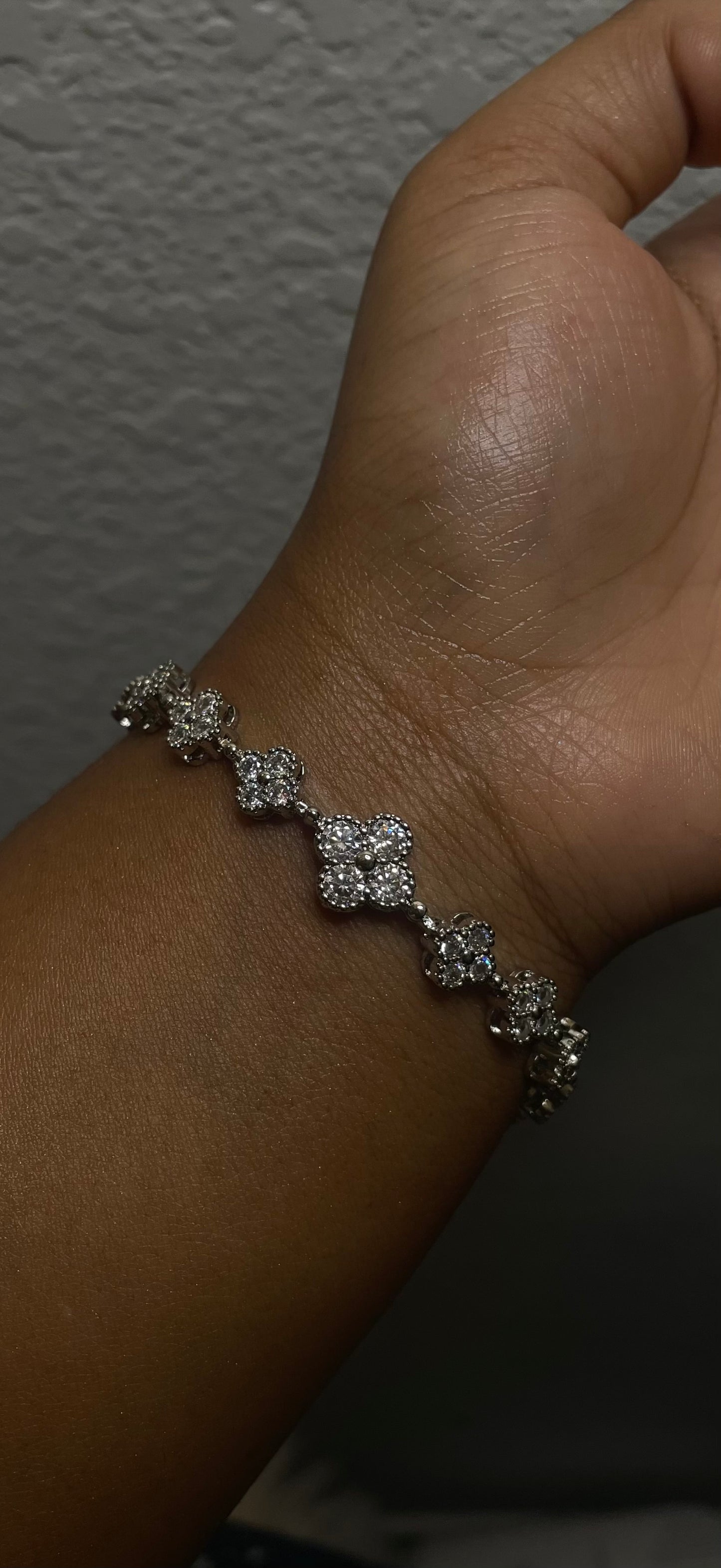 Diamond Clover Bracelet