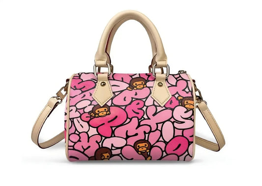 Pink Monkey Graphic Custom Purse (PRE ORDER)