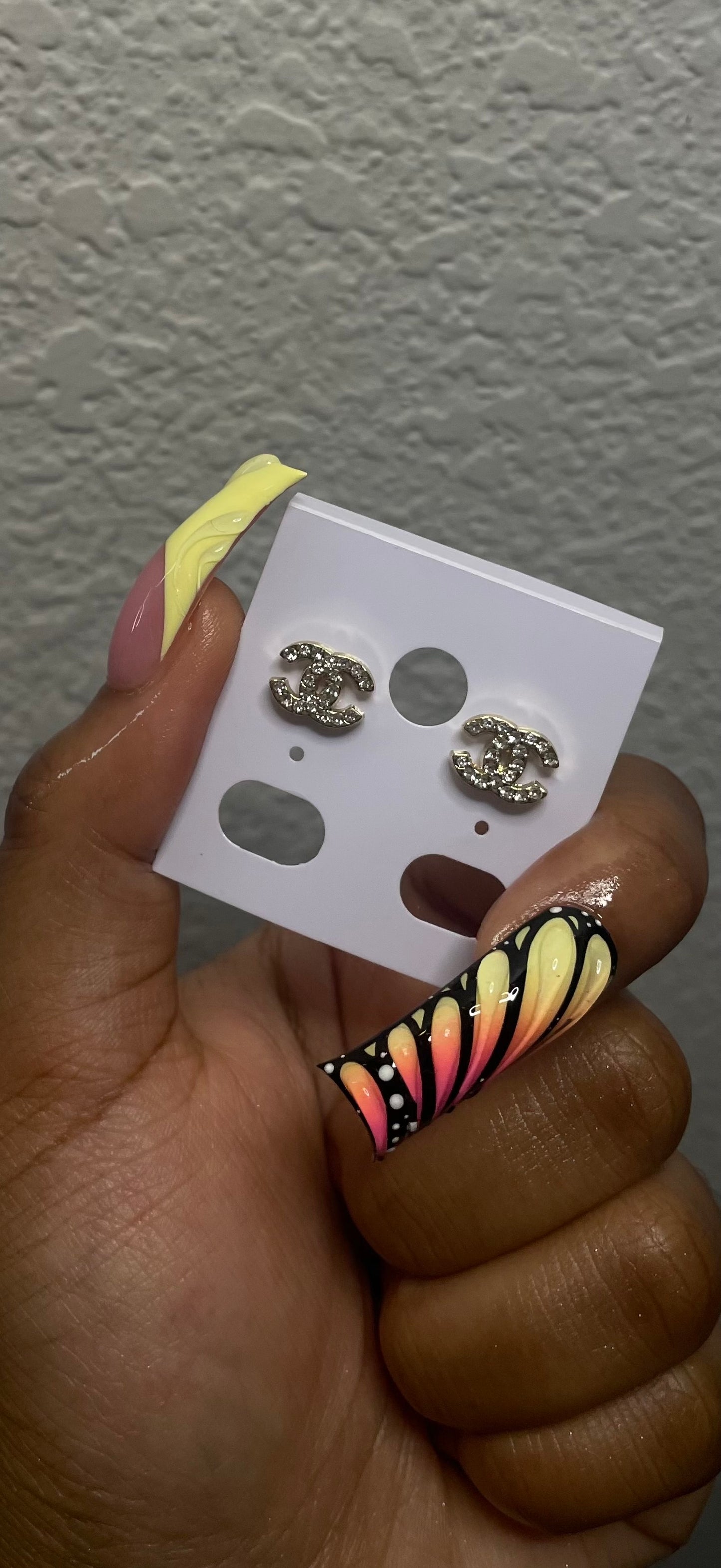 Mini CC Earrings