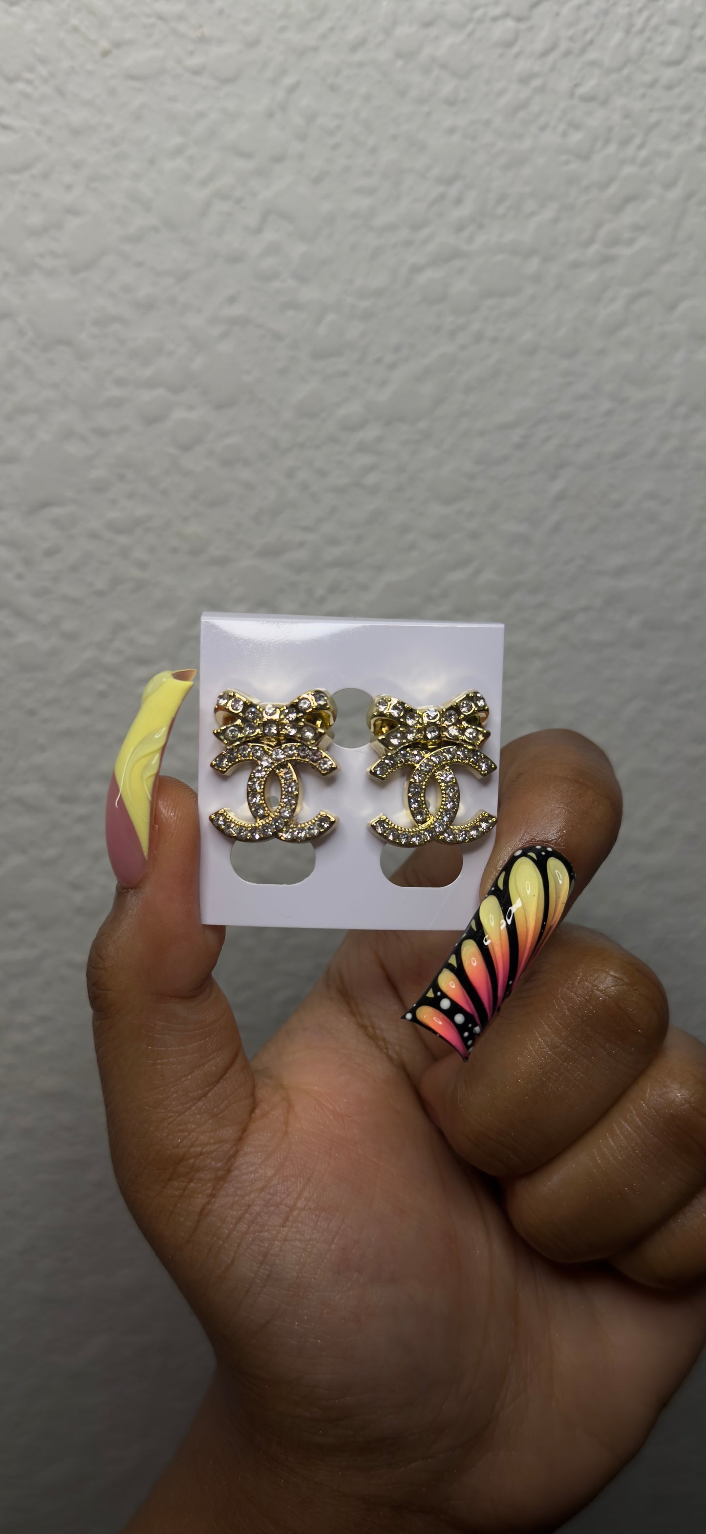 CC Bow Earrings