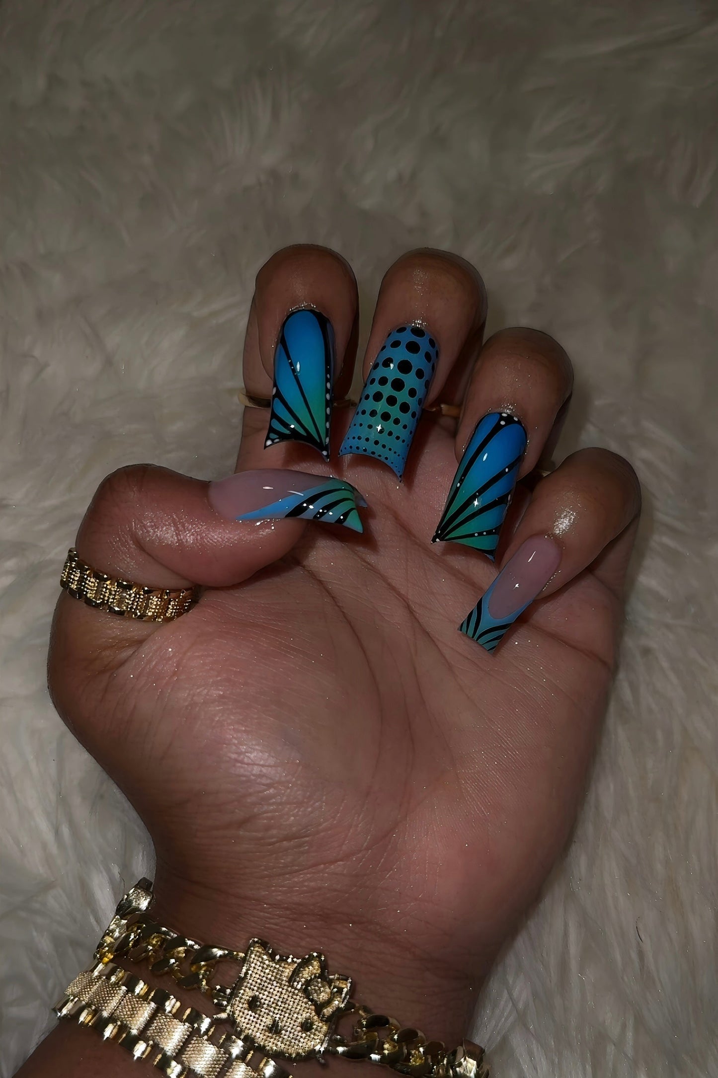 Burning Blue (toes are not included)