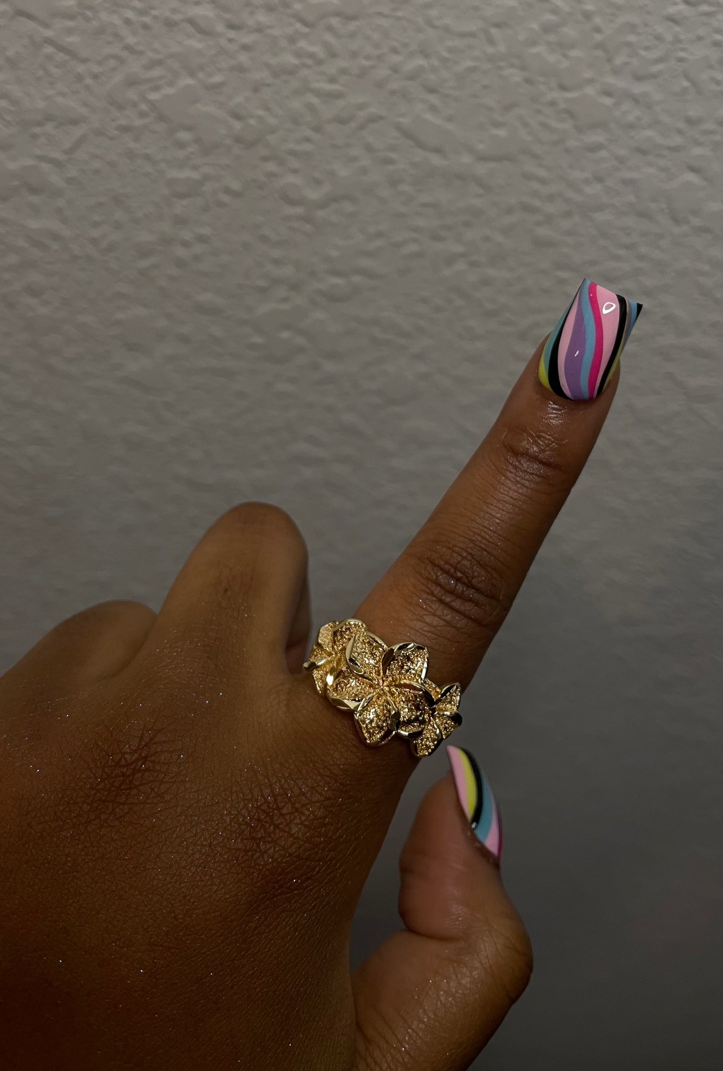 Triple Flower Ring