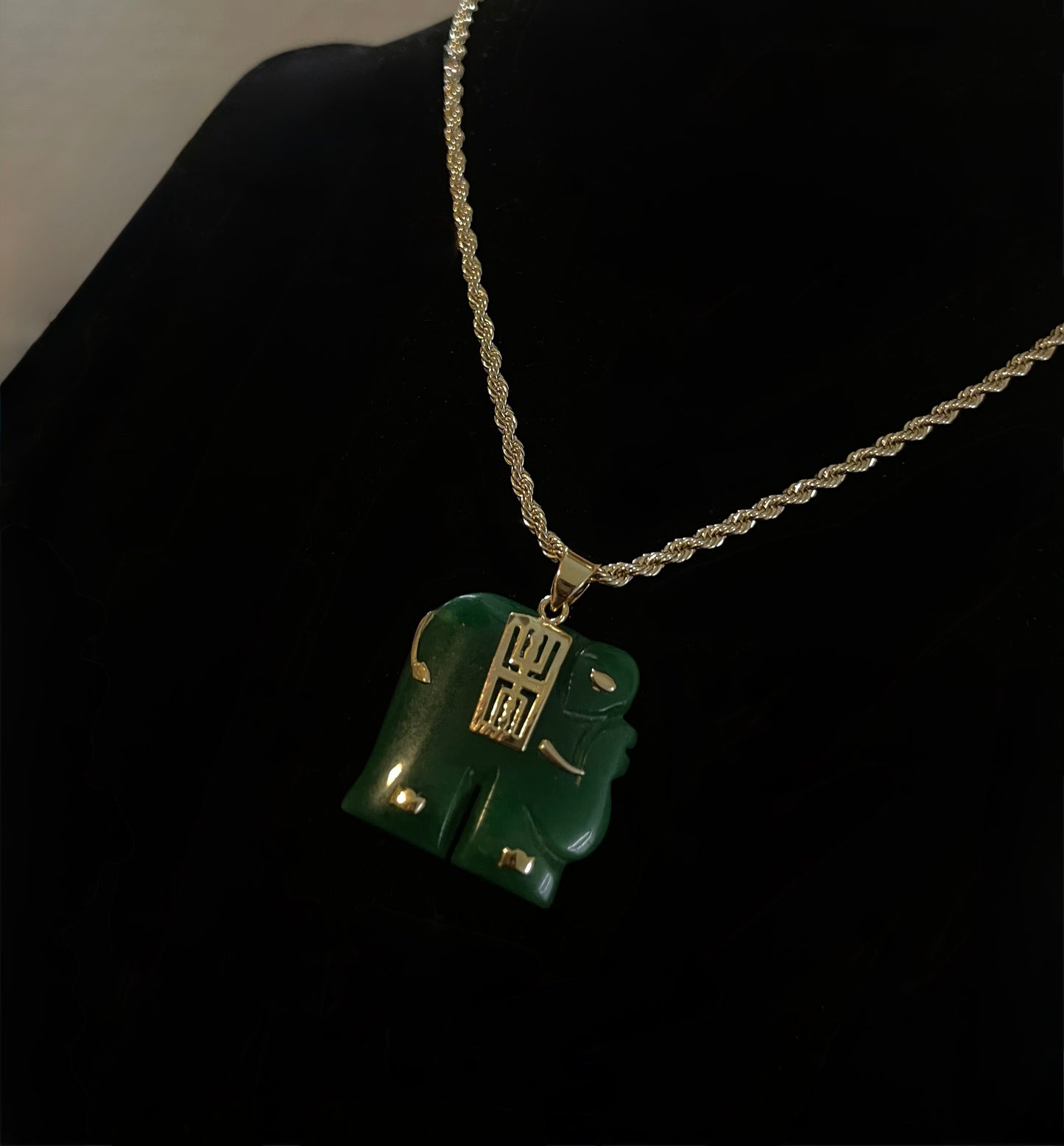 Jade Elephant Necklace