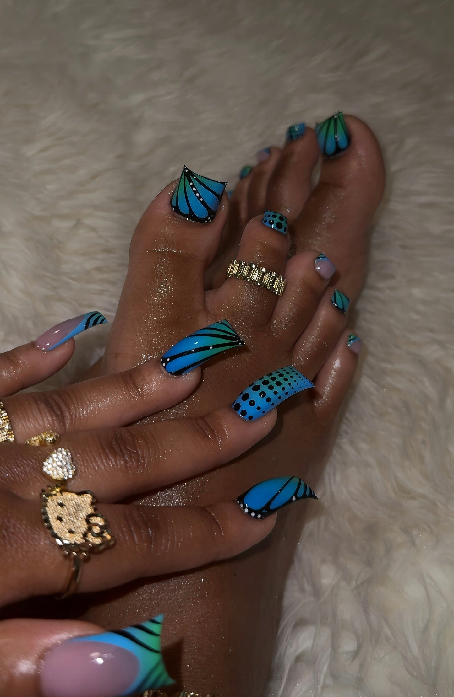 Burning Blue (toes are not included)